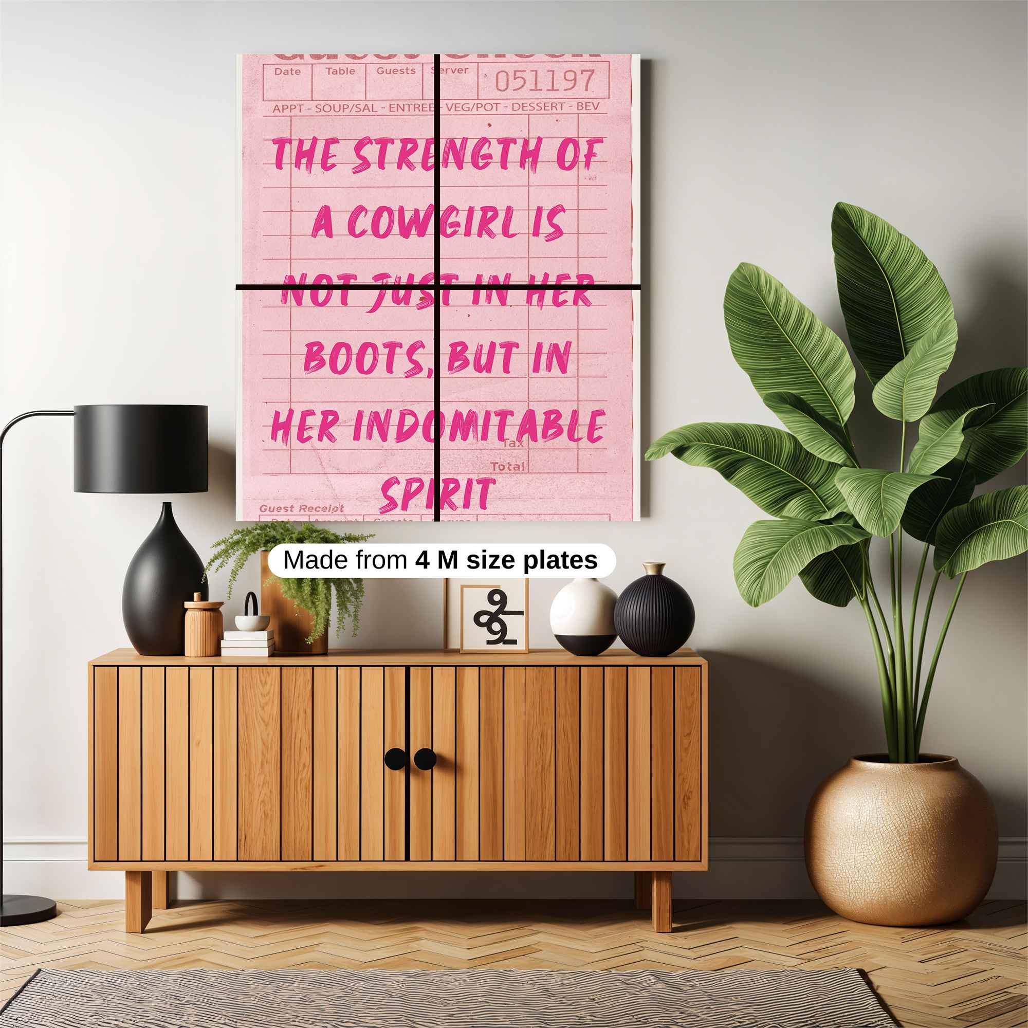 Cowgirl Spirit Safe Wall Magnetic / M