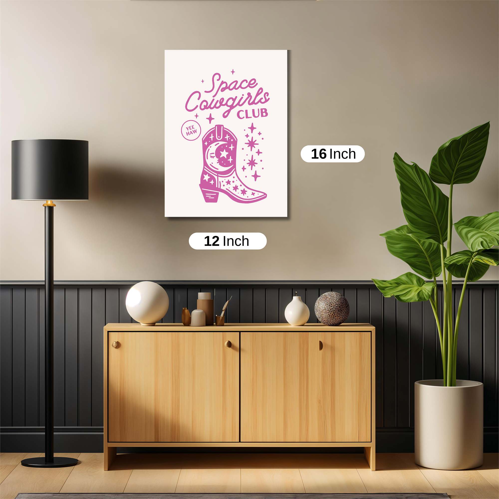 Cosmic Cowgirls Safe Wall Magnetic / M