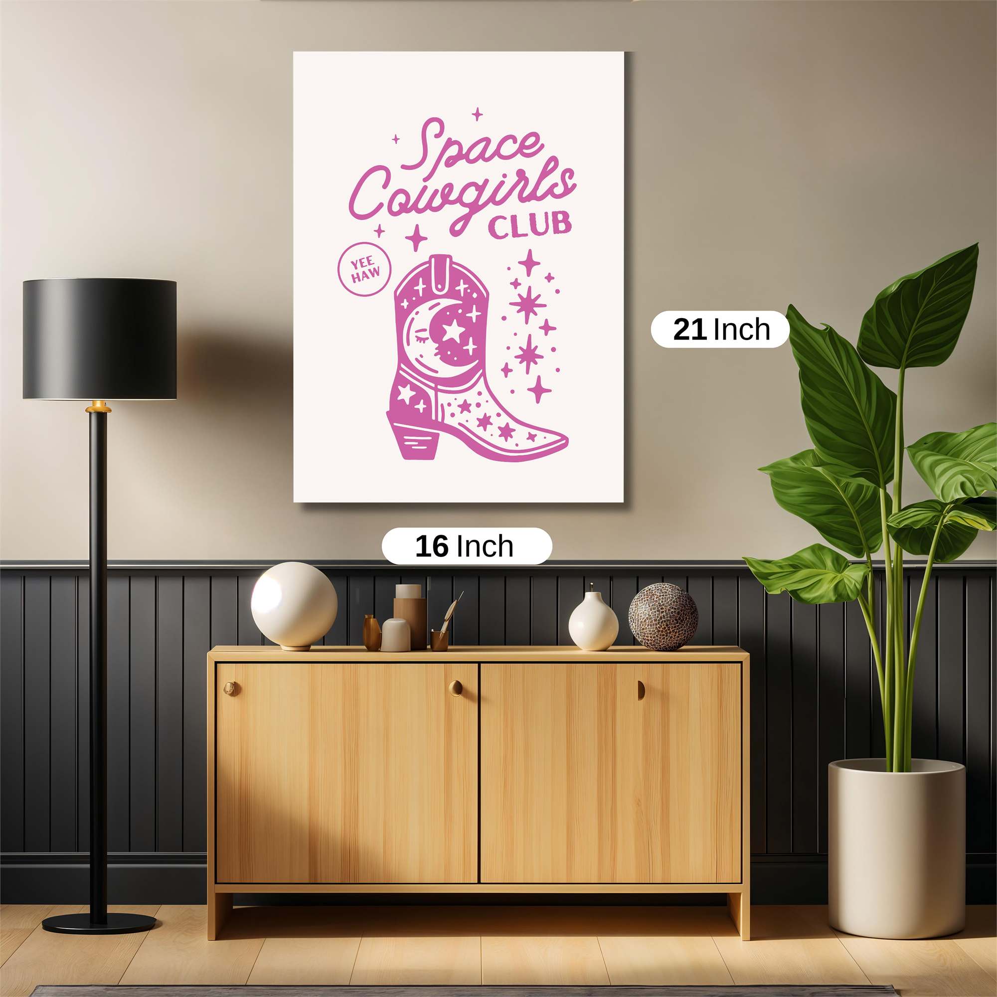 Cosmic Cowgirls Safe Wall Magnetic / M