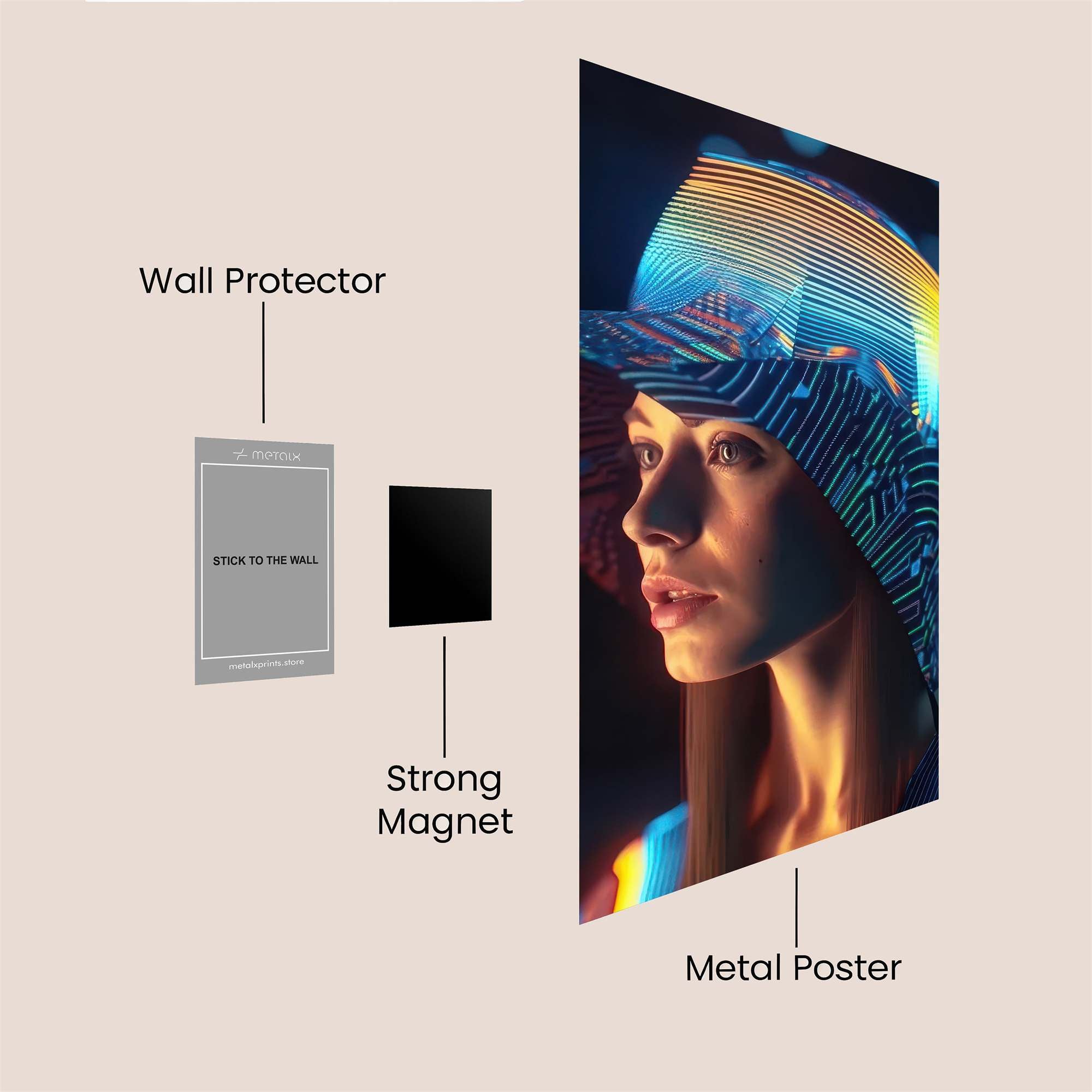 Ice Monolith Safe Wall Magnetic / M