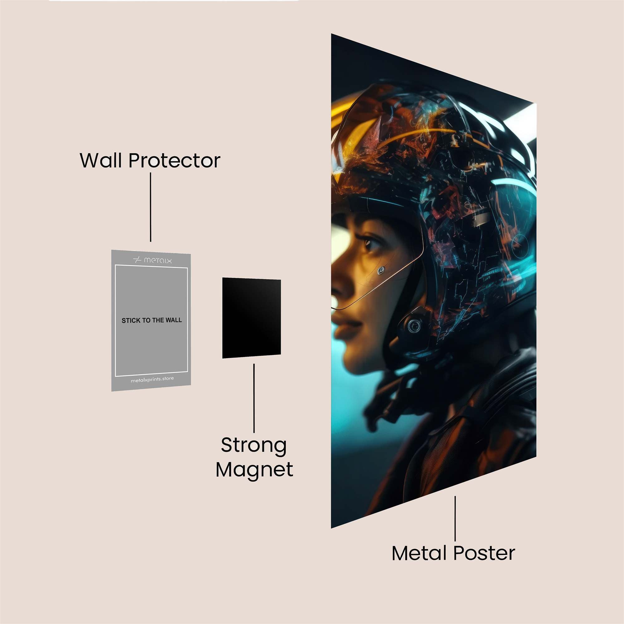 Mechanical Marvel Safe Wall Magnetic / M