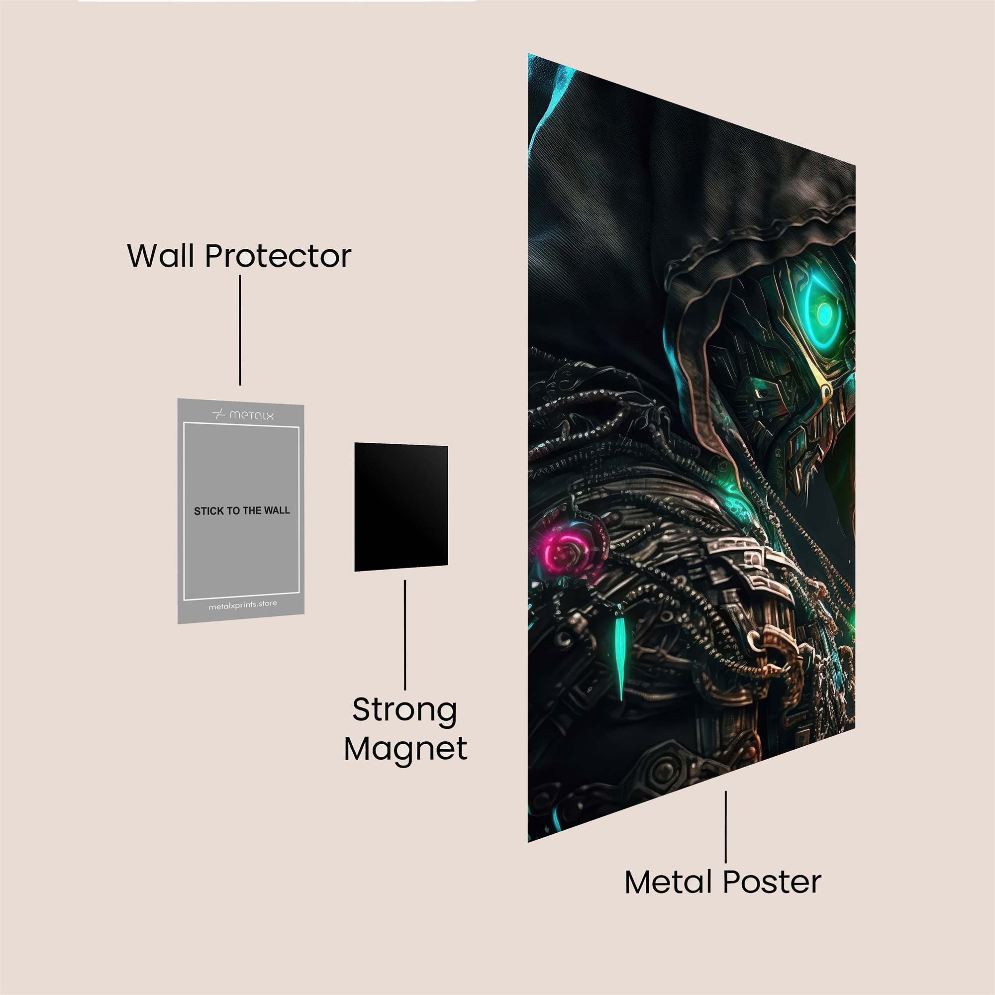 Lunar Serenity Safe Wall Magnetic / M