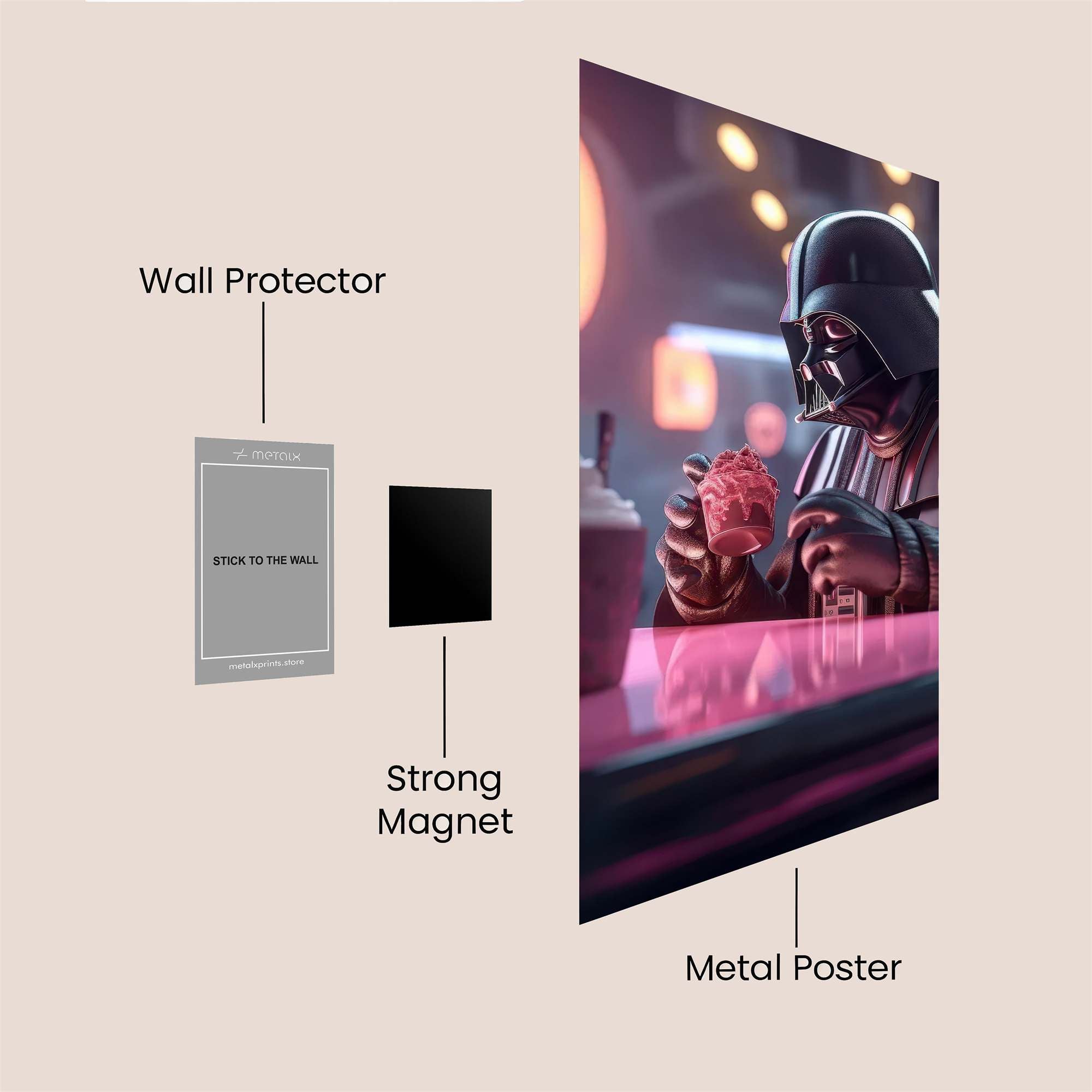 Floral Serenity Safe Wall Magnetic / M