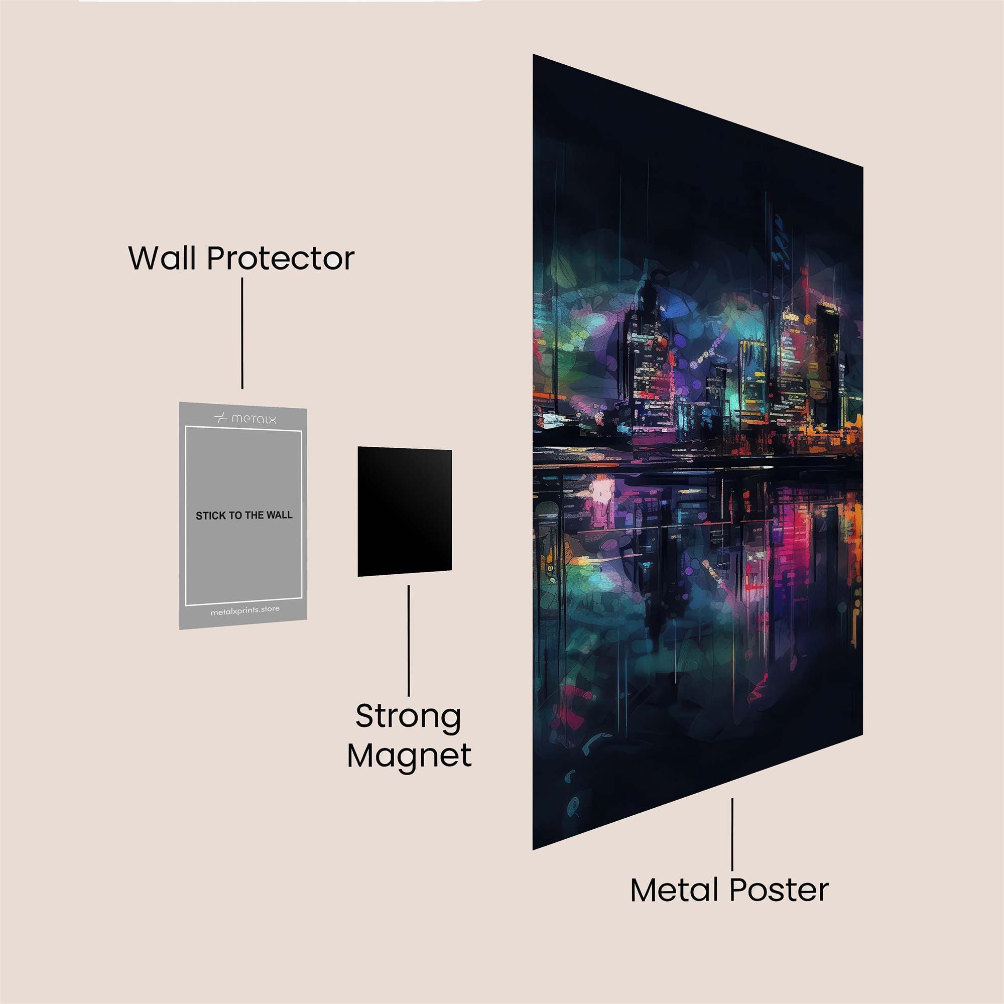 Frostblossom Serenity Safe Wall Magnetic / M