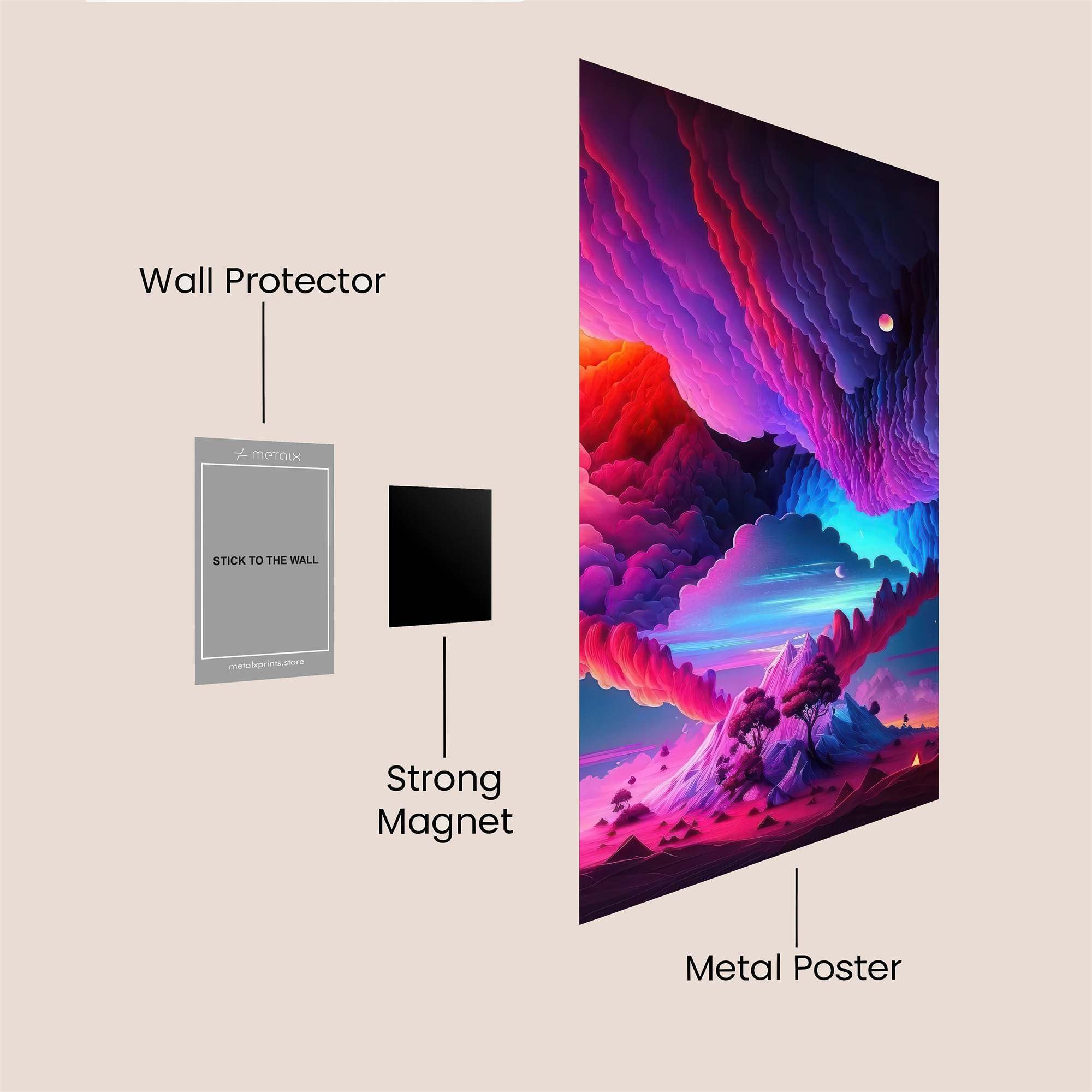 Dreamscape Delight Safe Wall Magnetic / M