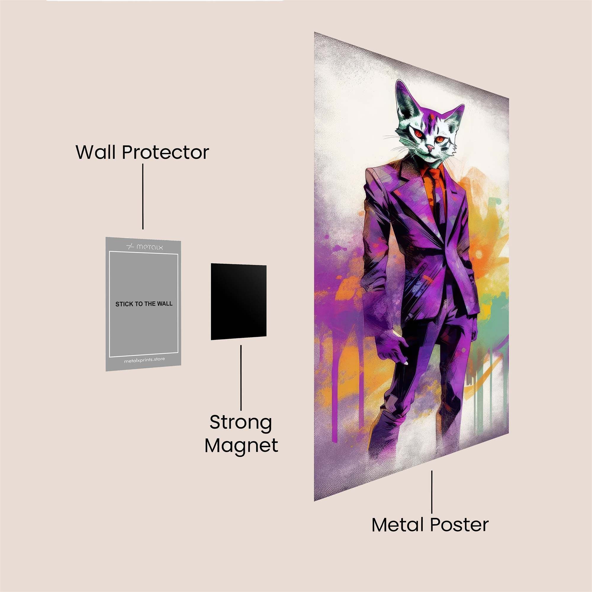Angels' Descent Safe Wall Magnetic / M