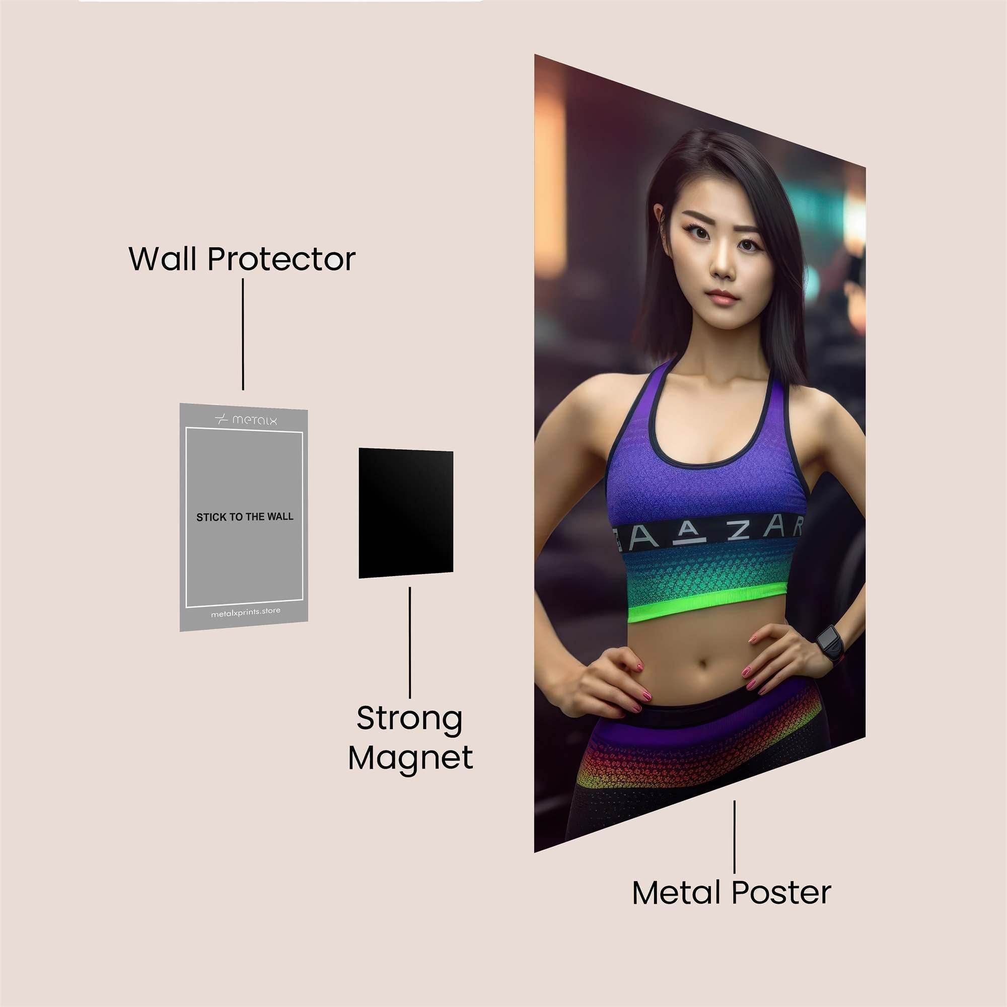 Floral Fantasy Safe Wall Magnetic / M