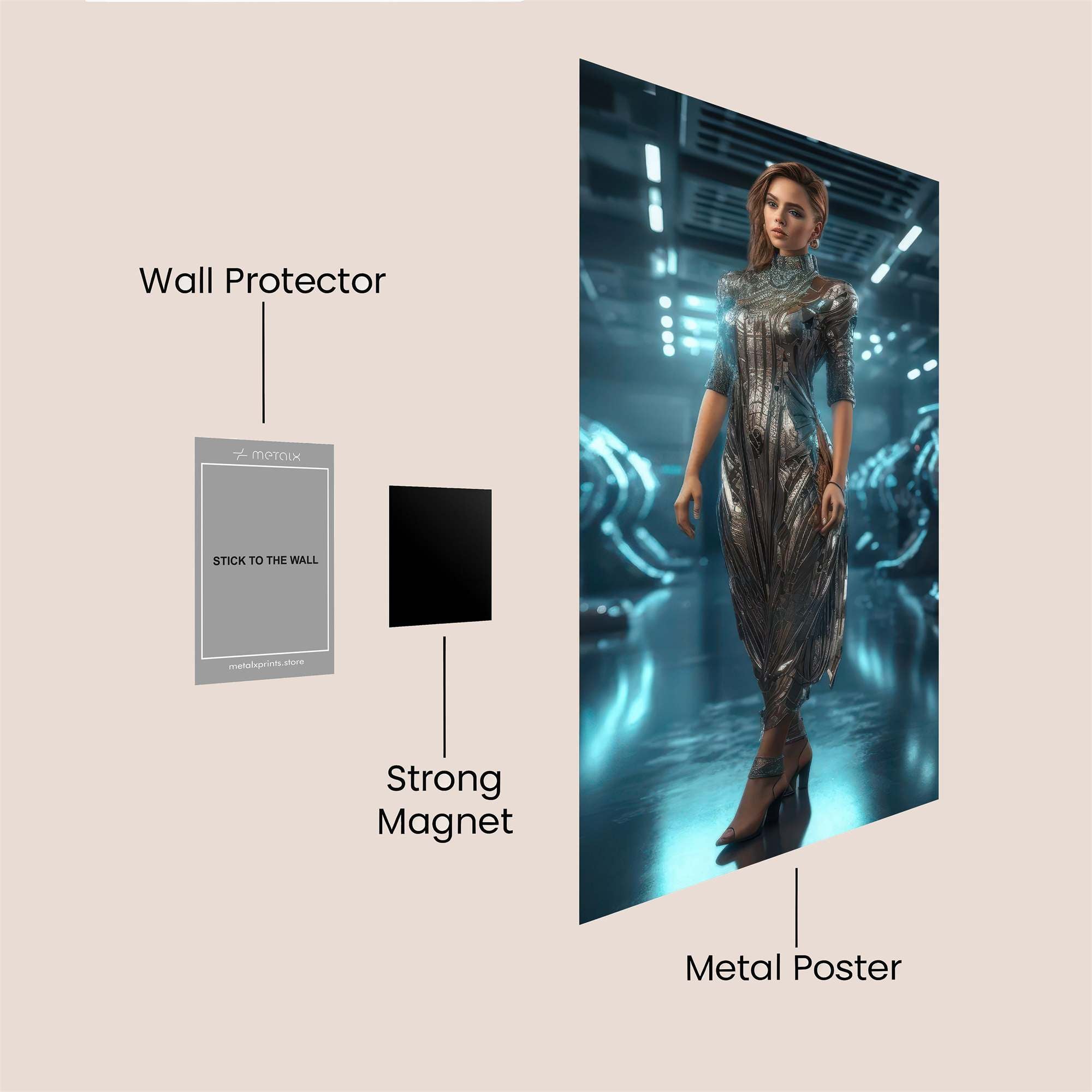 Cherryblossom Dreamscape Safe Wall Magnetic / M