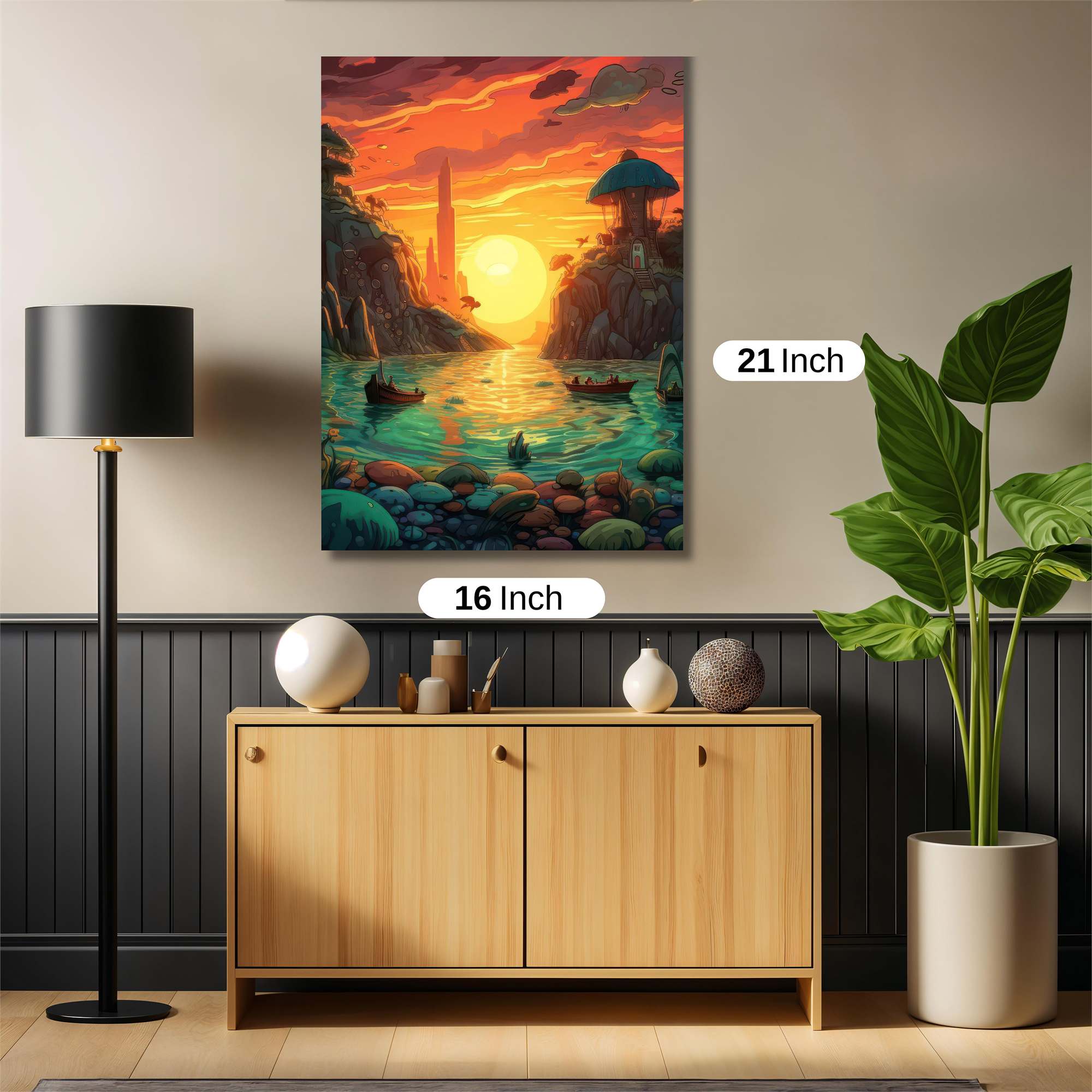 Floral Fantasy Safe Wall Magnetic / M