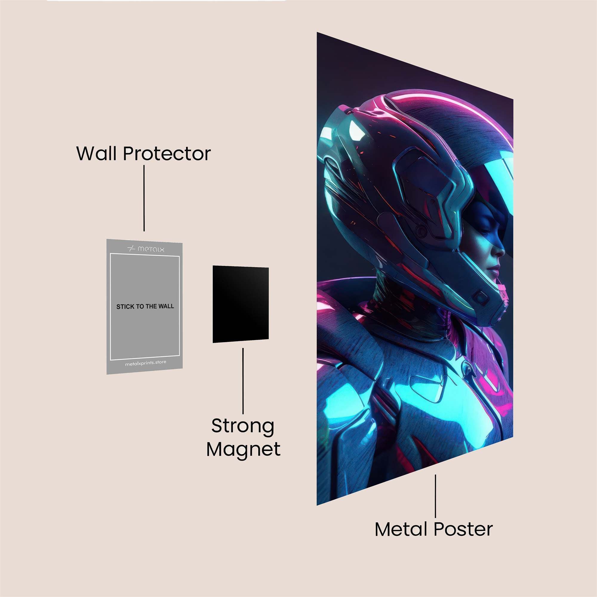 Skyblossom Serenity Safe Wall Magnetic / M