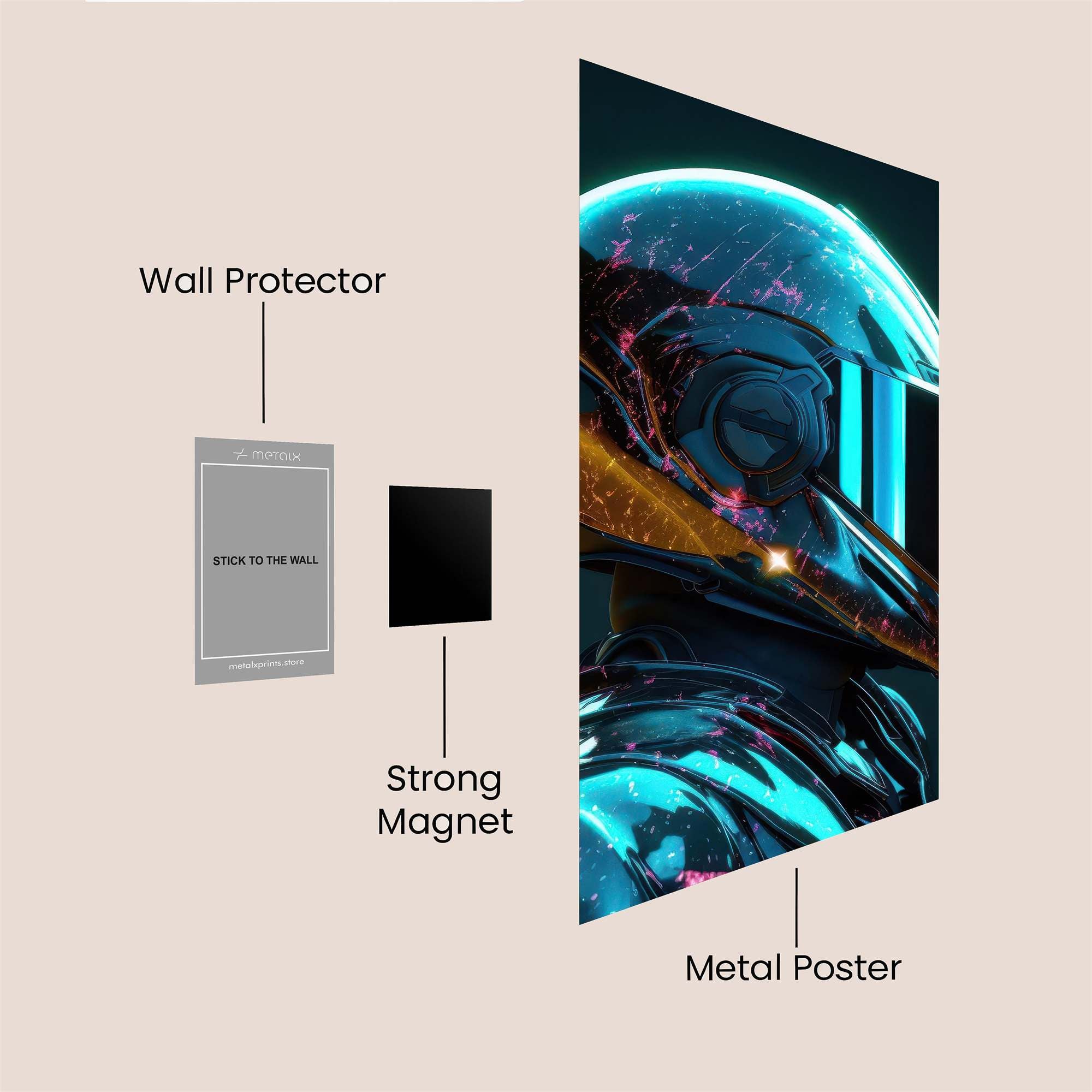 Robot Whimsy Safe Wall Magnetic / M