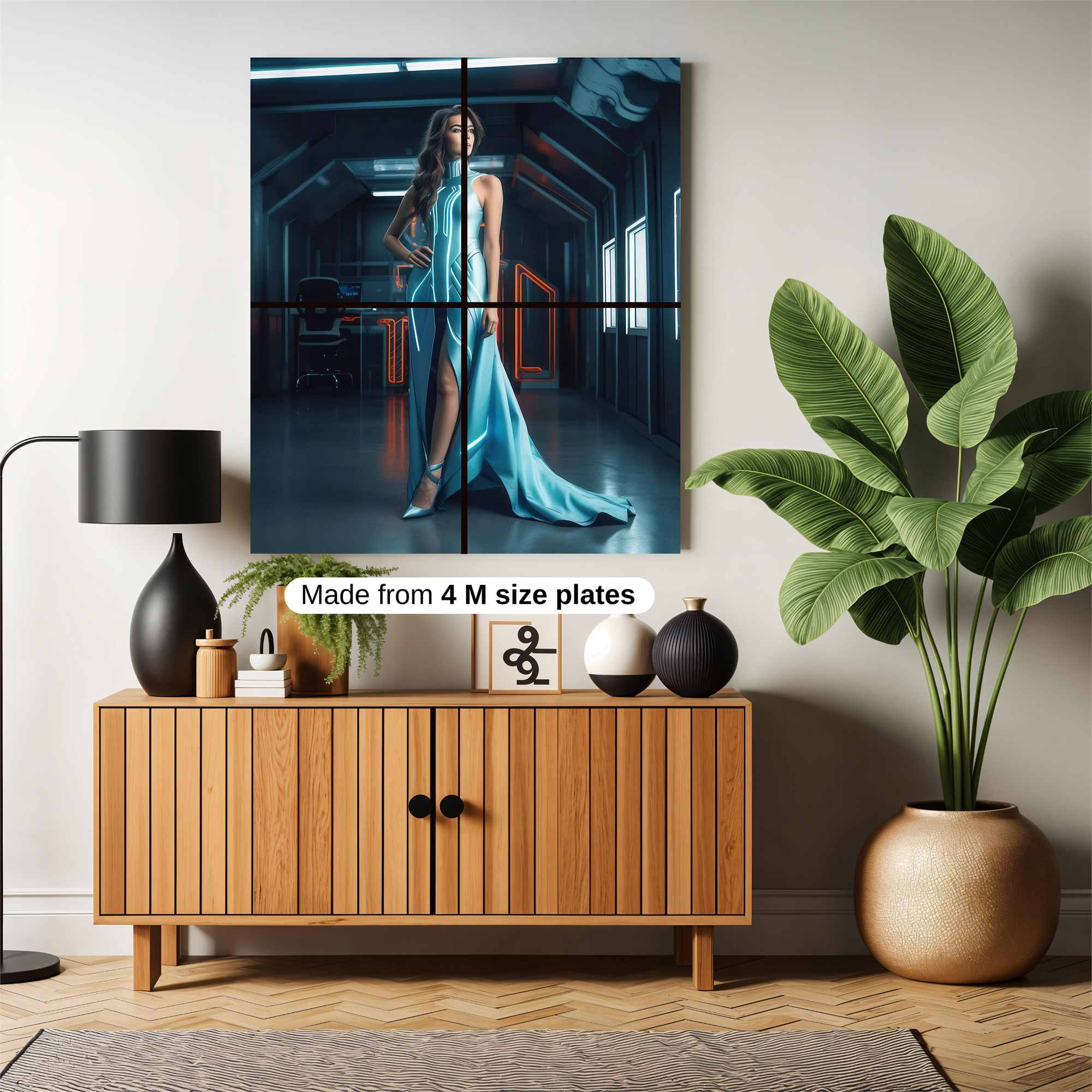 Floral Serenity Safe Wall Magnetic / M