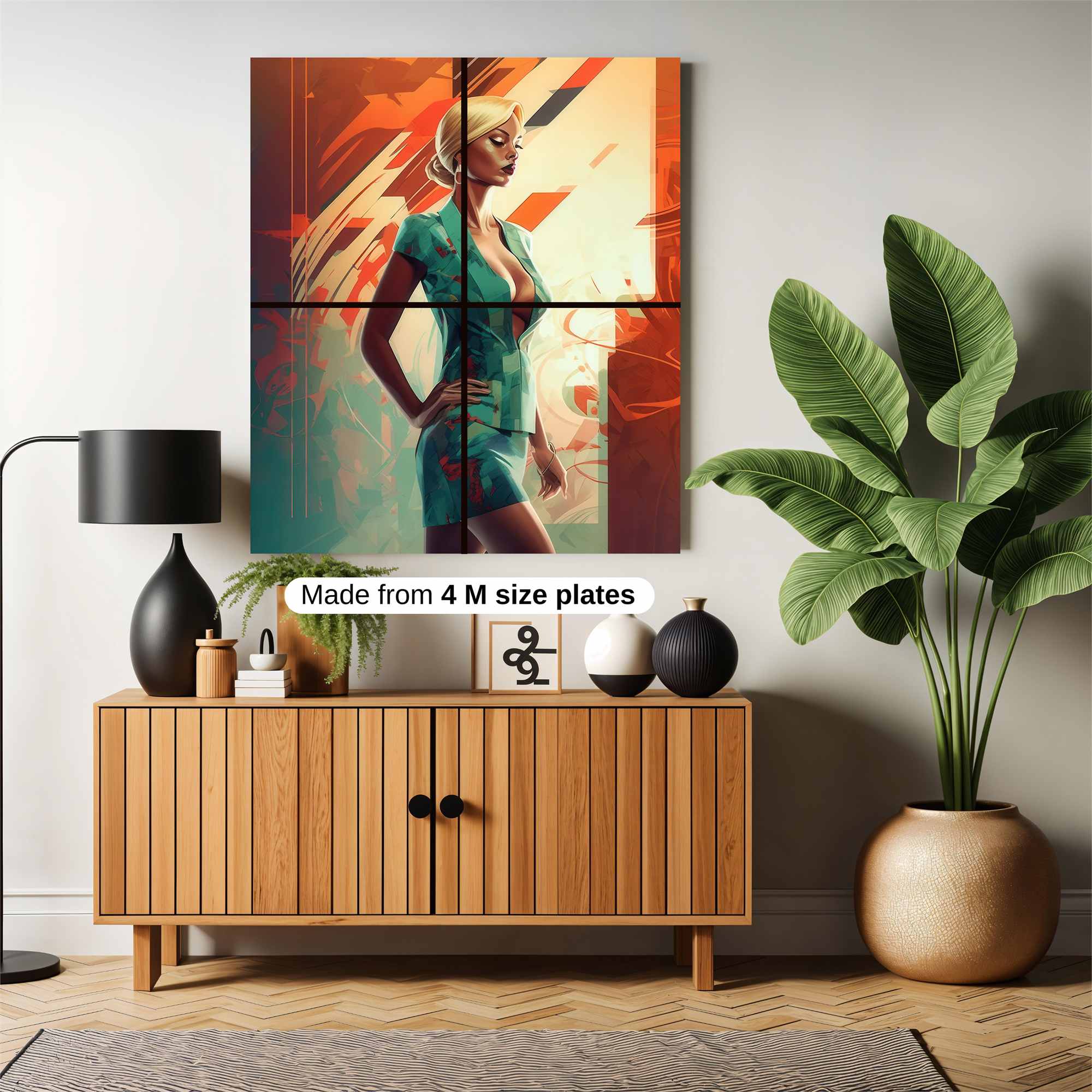 Floral Fantasy Safe Wall Magnetic / M