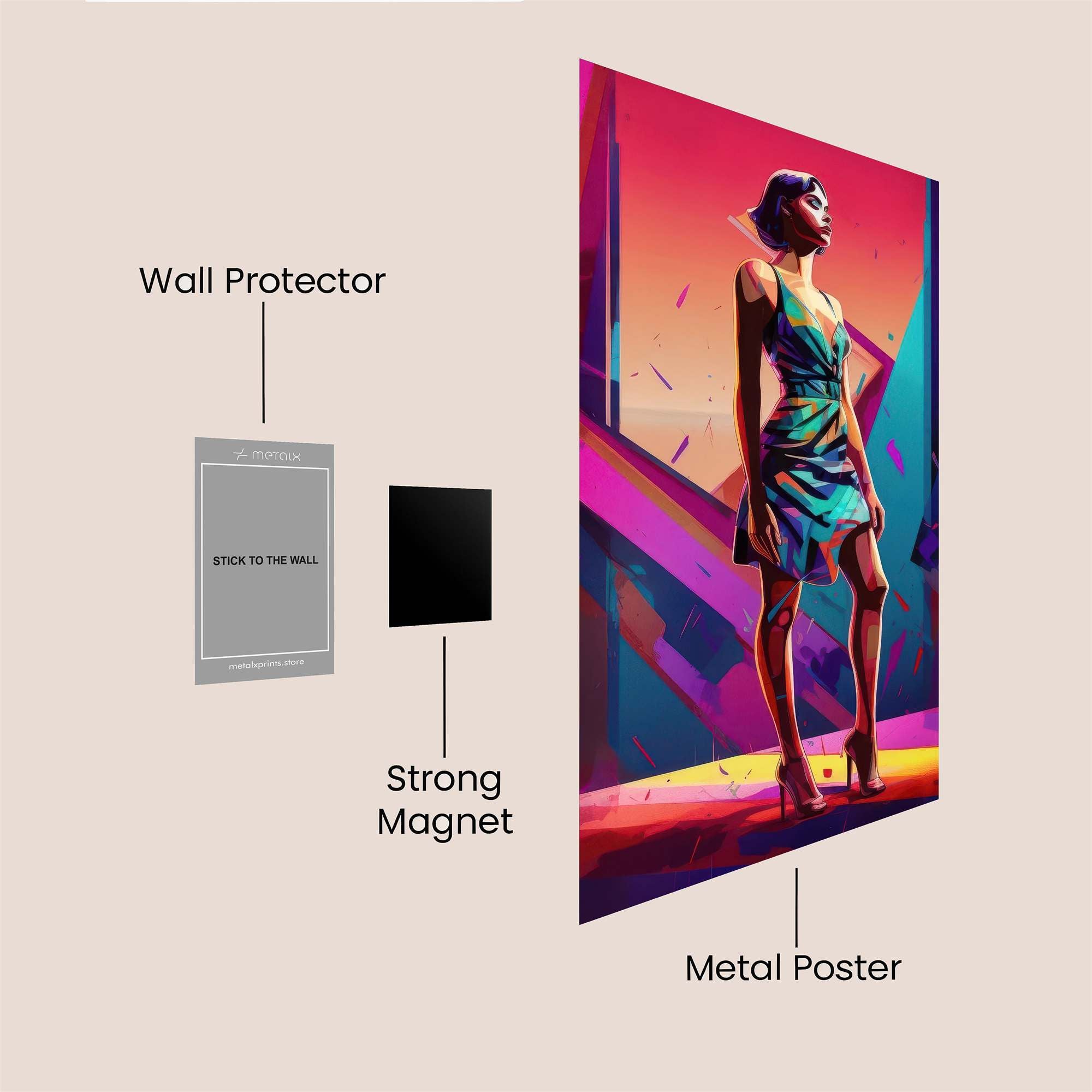 Serenity Tower Safe Wall Magnetic / M