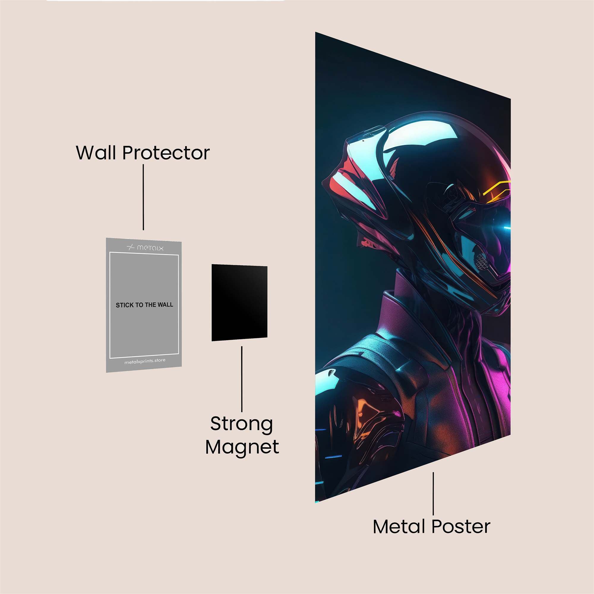 Floral Fantasy Safe Wall Magnetic / M