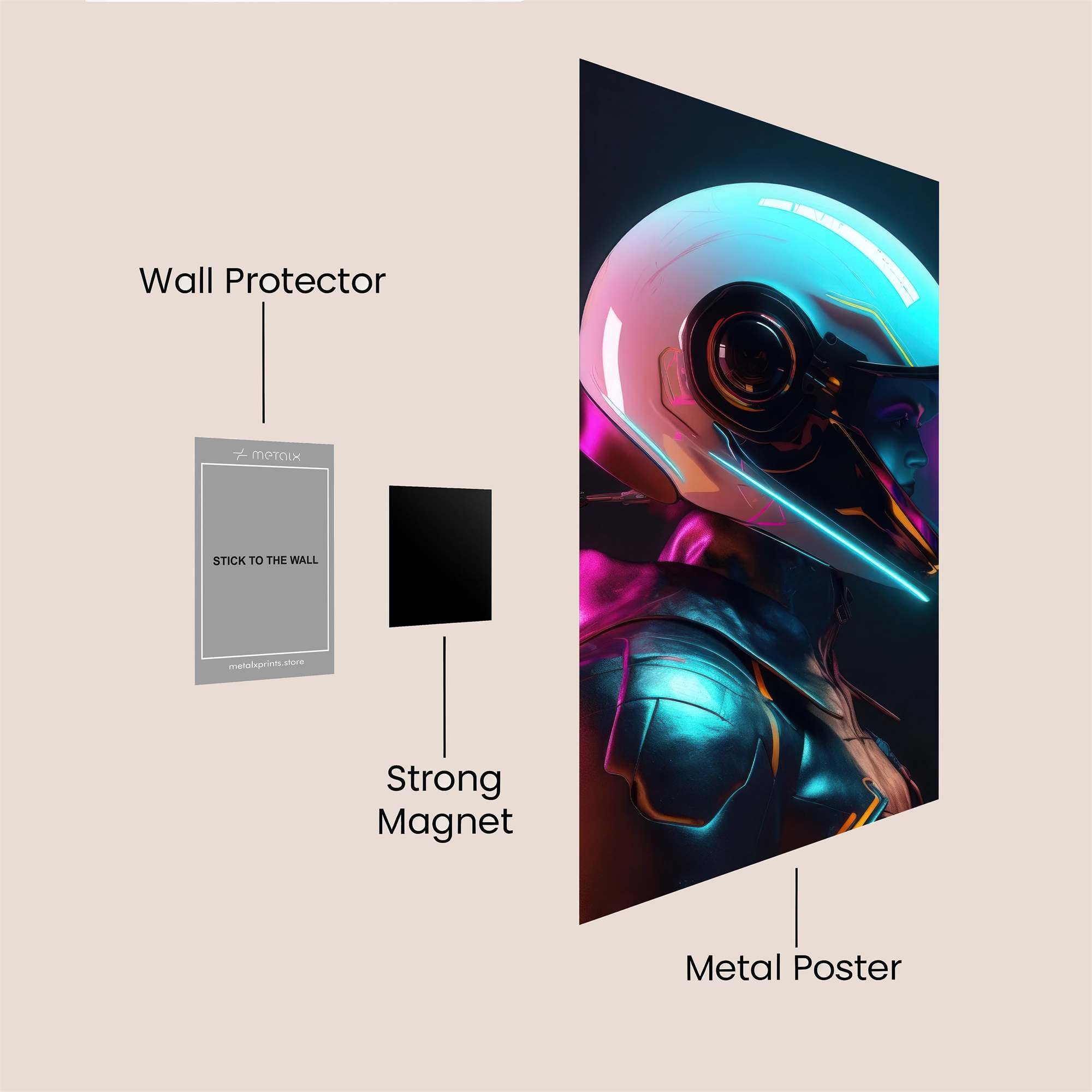 Steampunk Marvel Safe Wall Magnetic / M