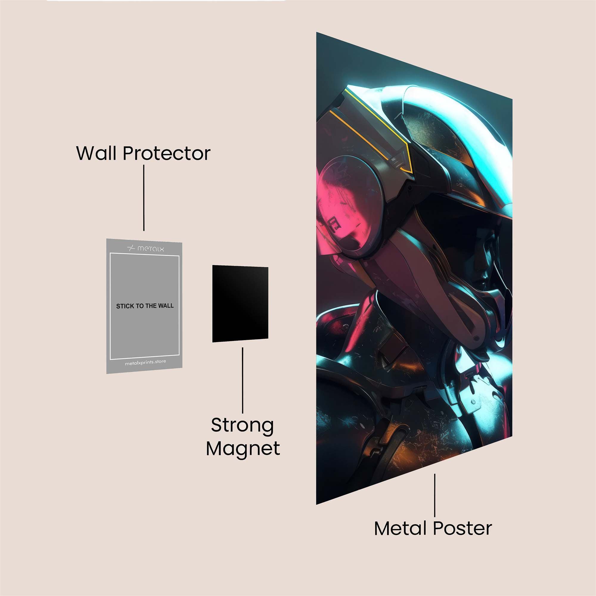 Pagoda Dream Safe Wall Magnetic / M