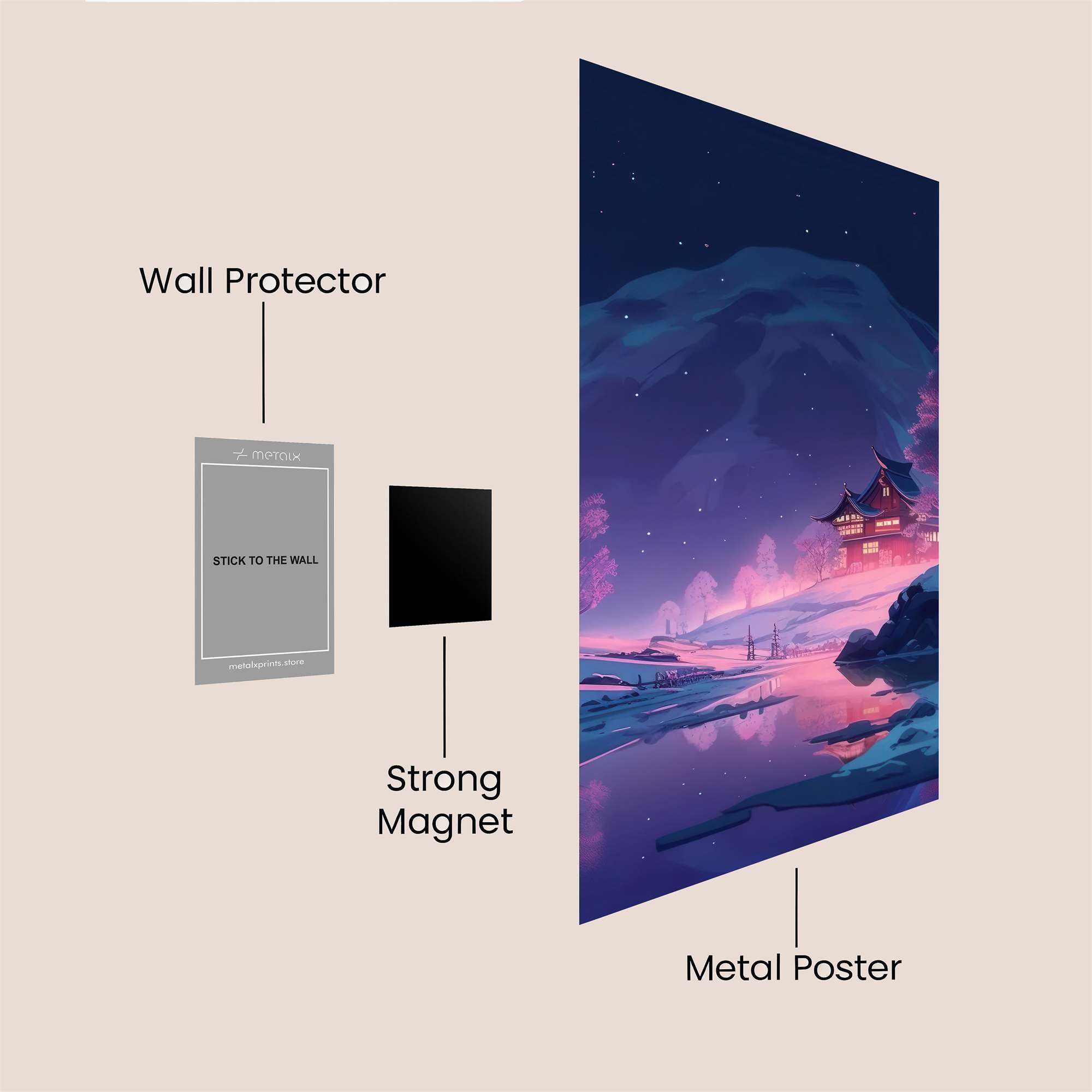 CherryBlossomDream Safe Wall Magnetic / M
