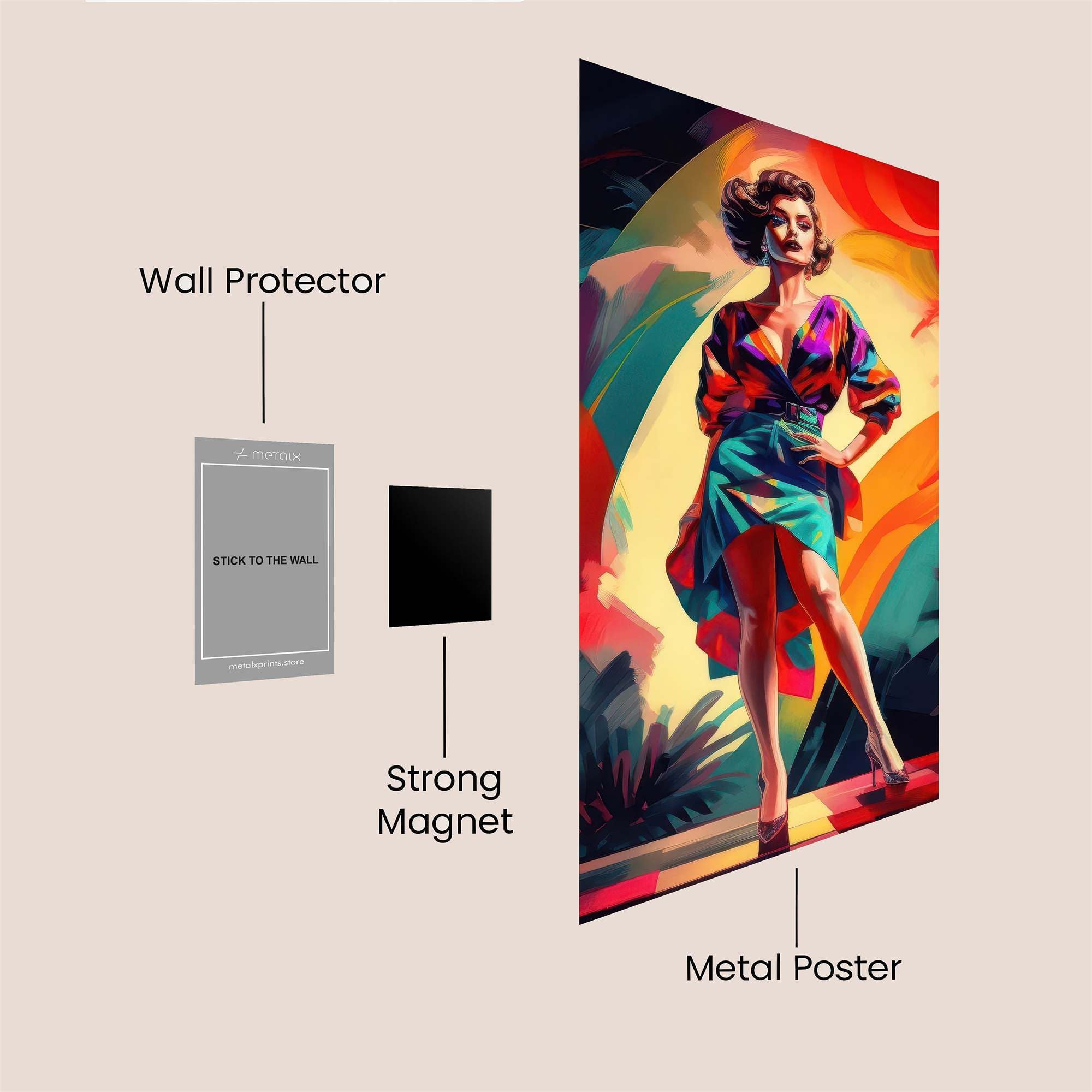 Cathedral Dreamscape Safe Wall Magnetic / M