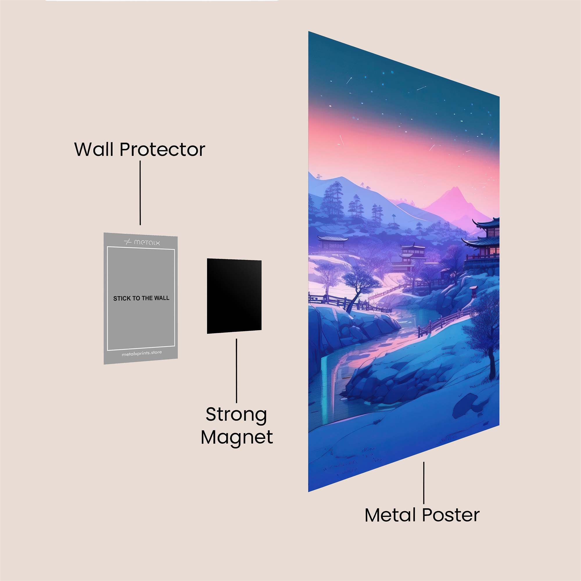 BlossomDream Safe Wall Magnetic / M