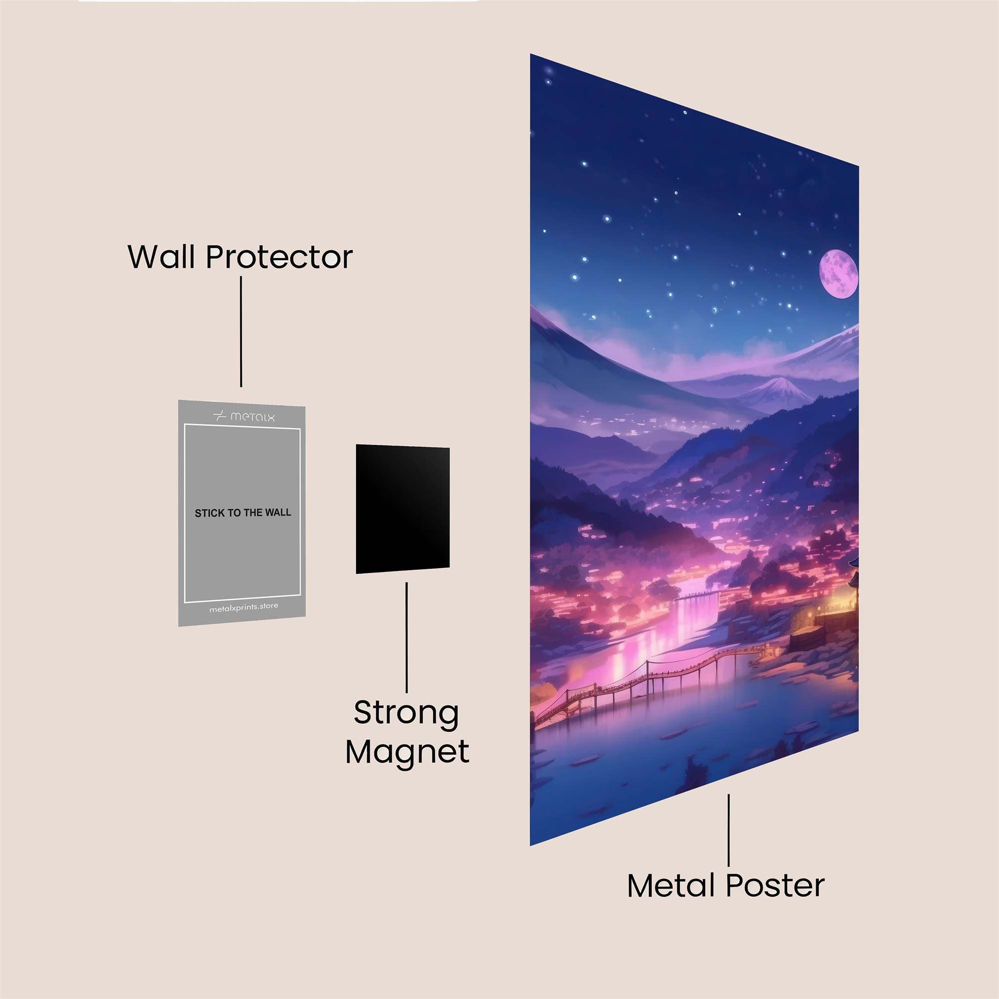 Sakura Serenity Safe Wall Magnetic / M