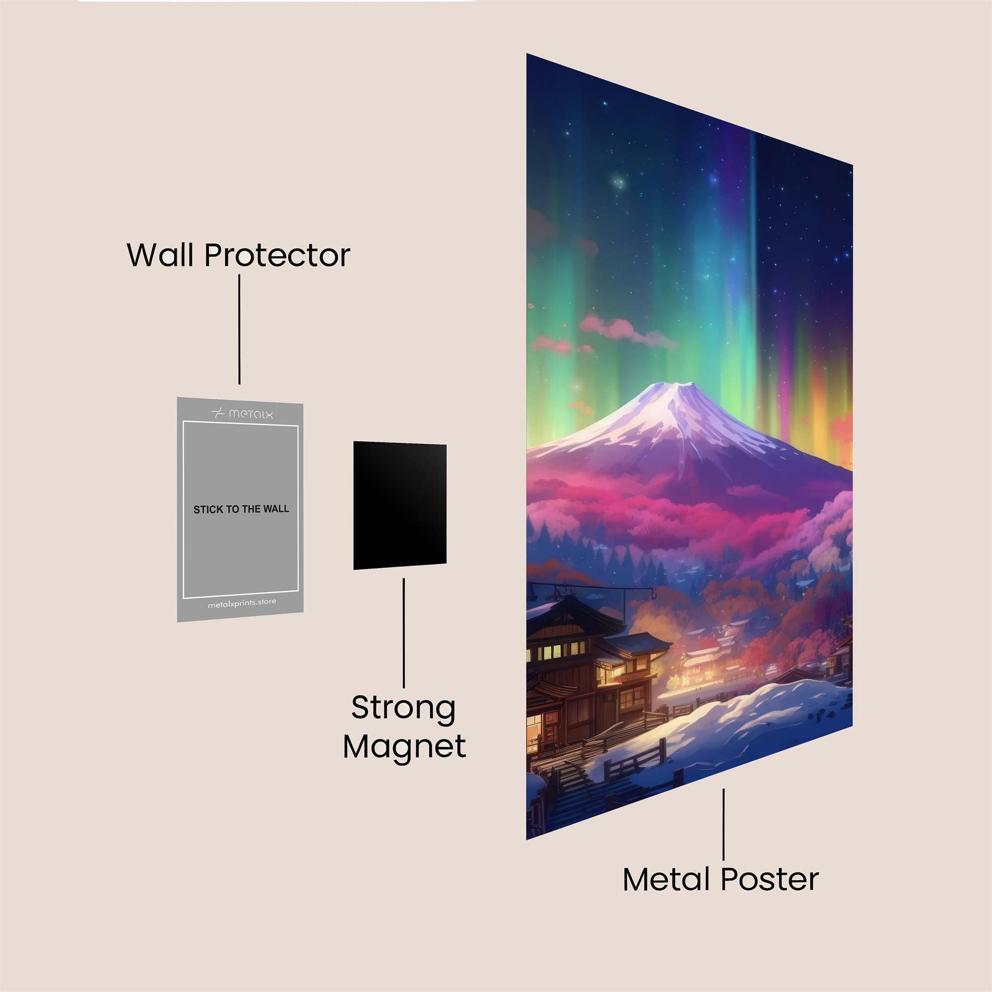 Pagoda Dreamscape Safe Wall Magnetic / M