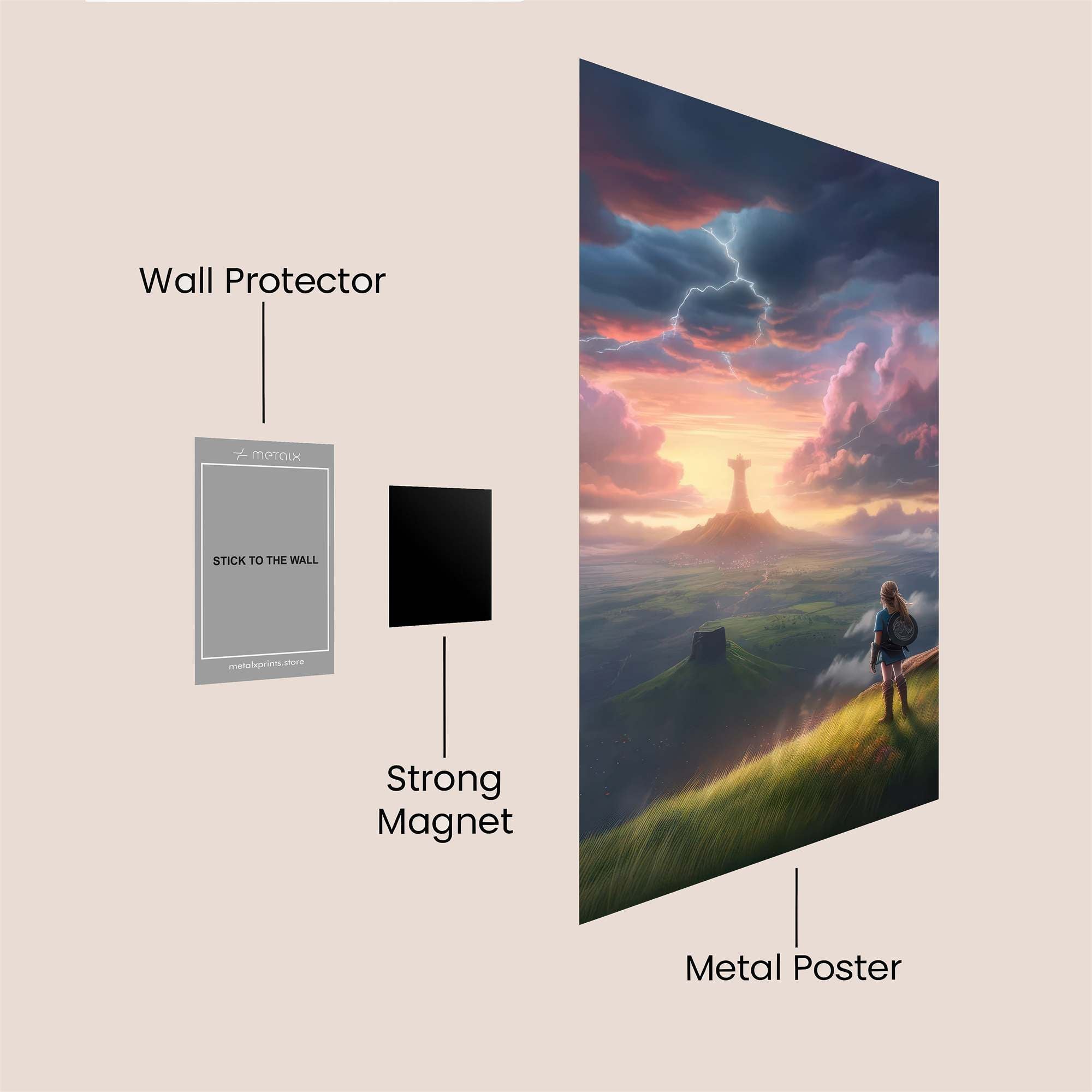 Floral Dreamscape Safe Wall Magnetic / M