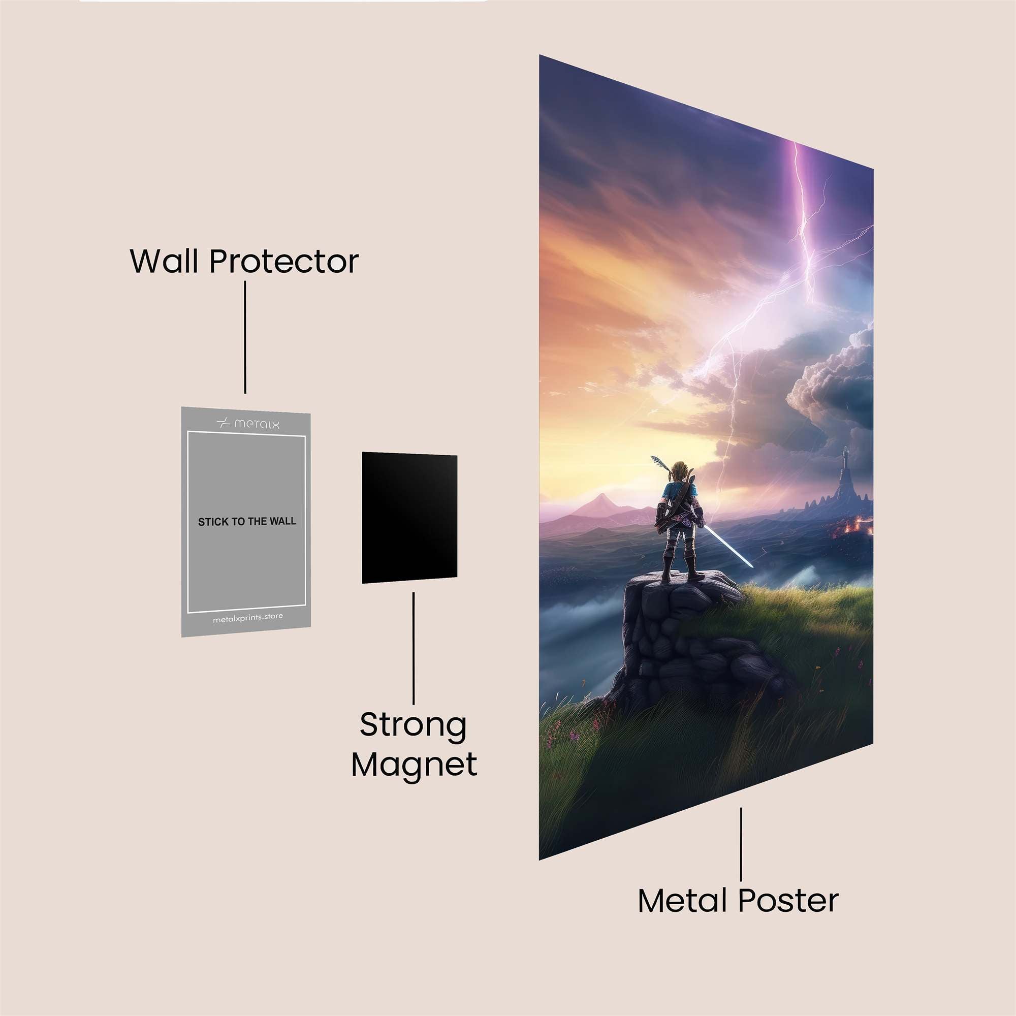 Blossom Rapture Safe Wall Magnetic / M