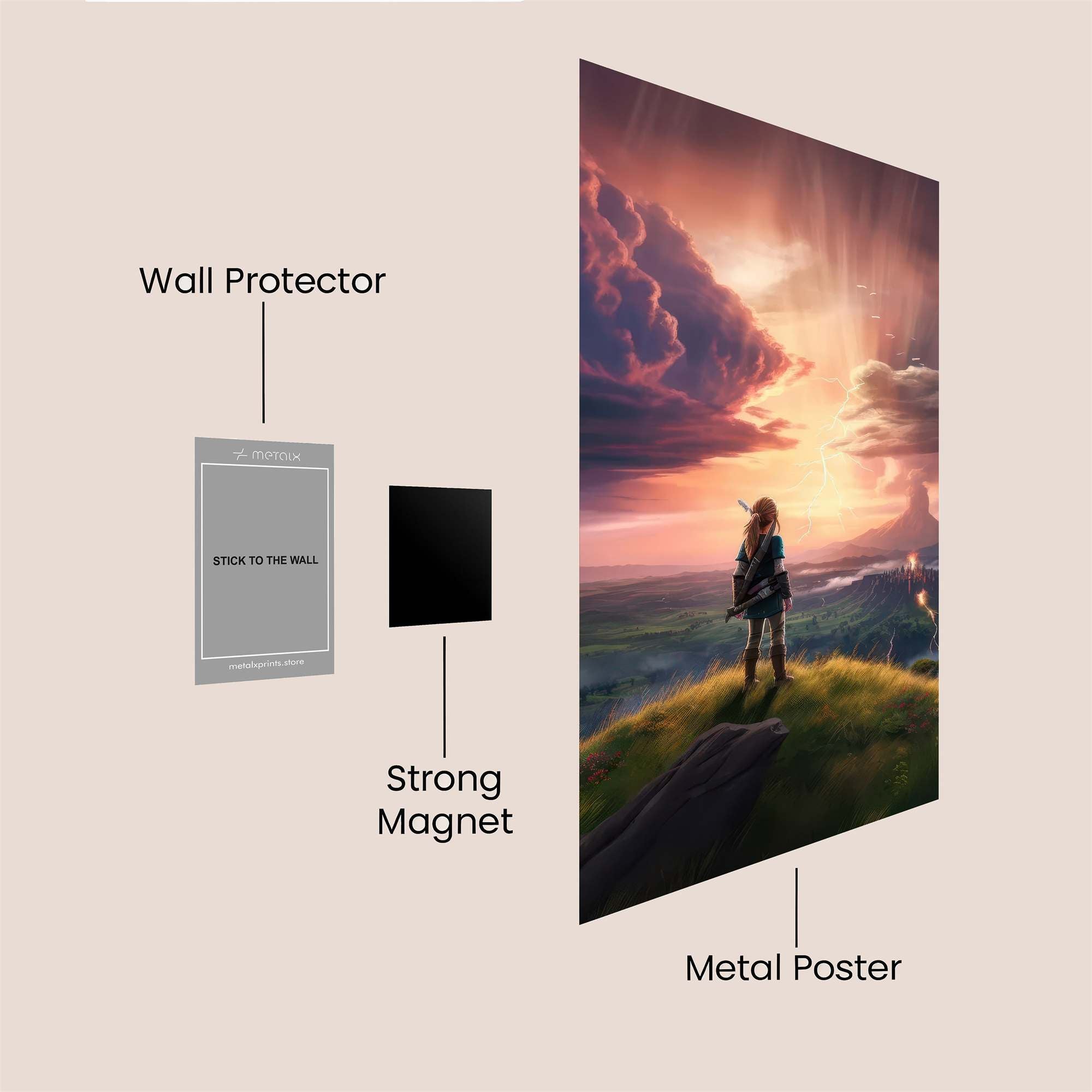 Floral Fantasy Safe Wall Magnetic / M