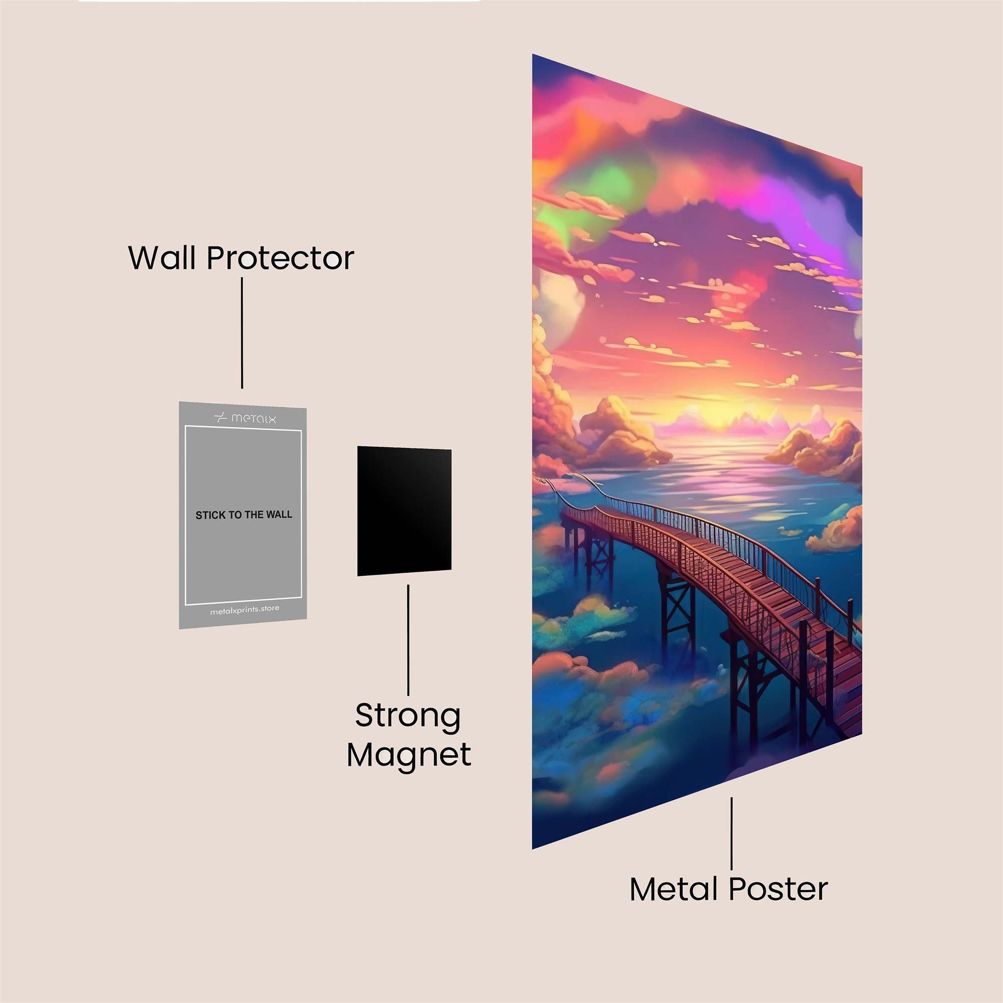 Floral Fantasy Safe Wall Magnetic / M