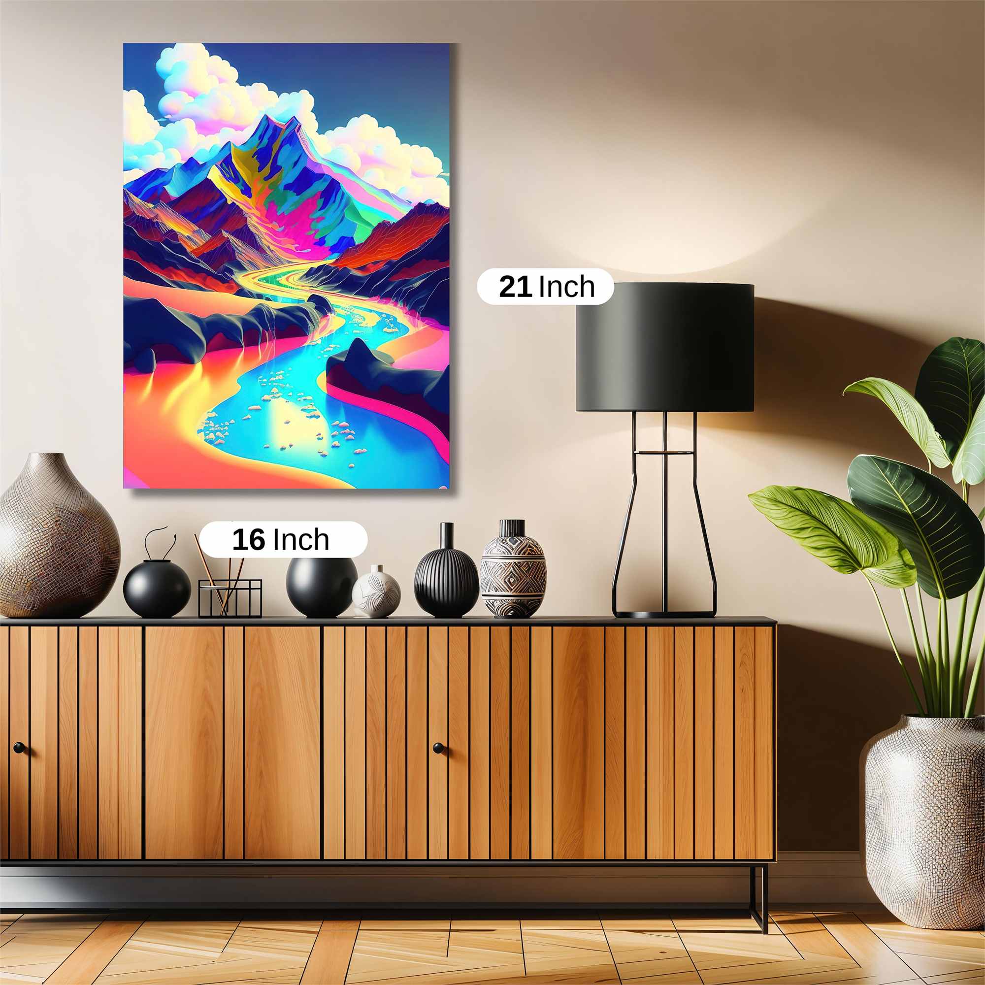 Floral Mosque Safe Wall Magnetic / M