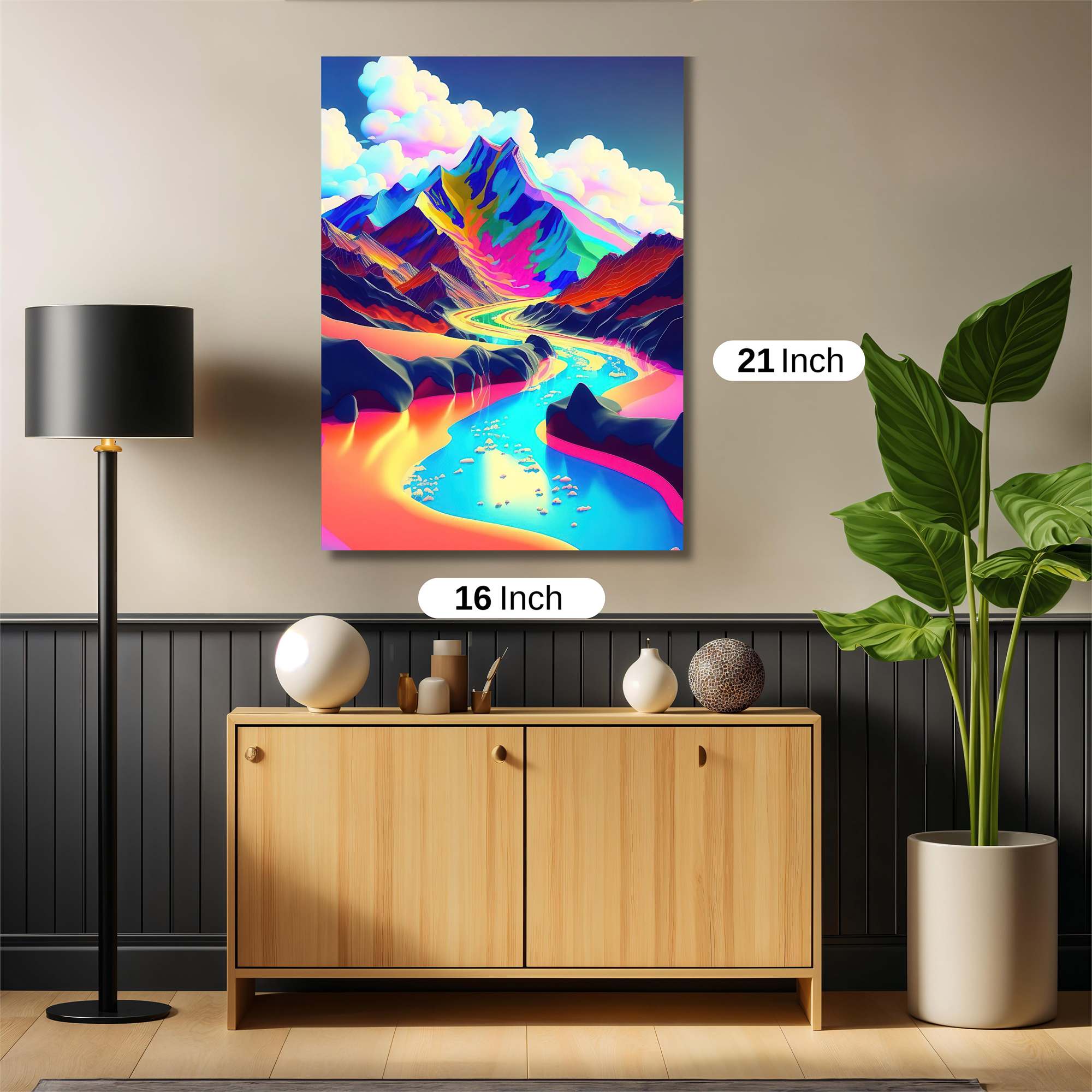 Floral Mosque Safe Wall Magnetic / M