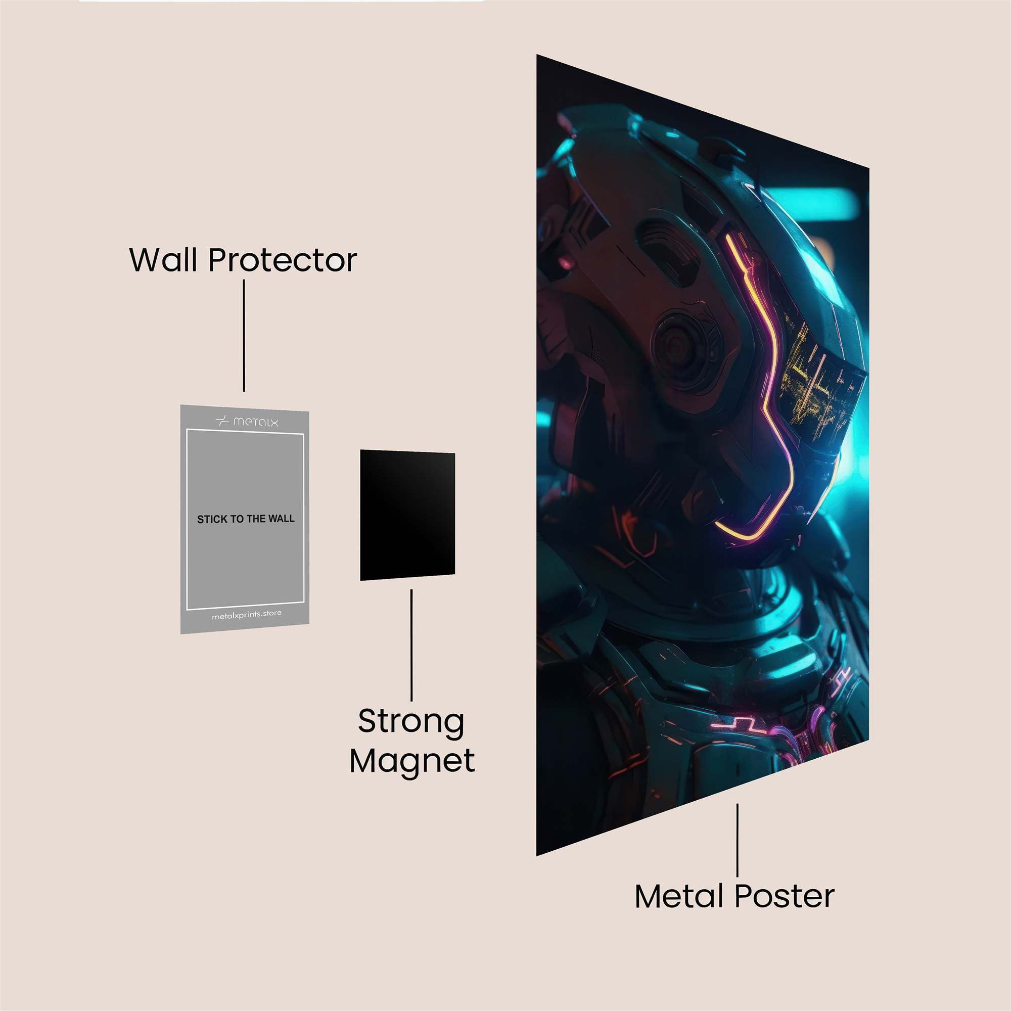 BlossomDream Safe Wall Magnetic / M