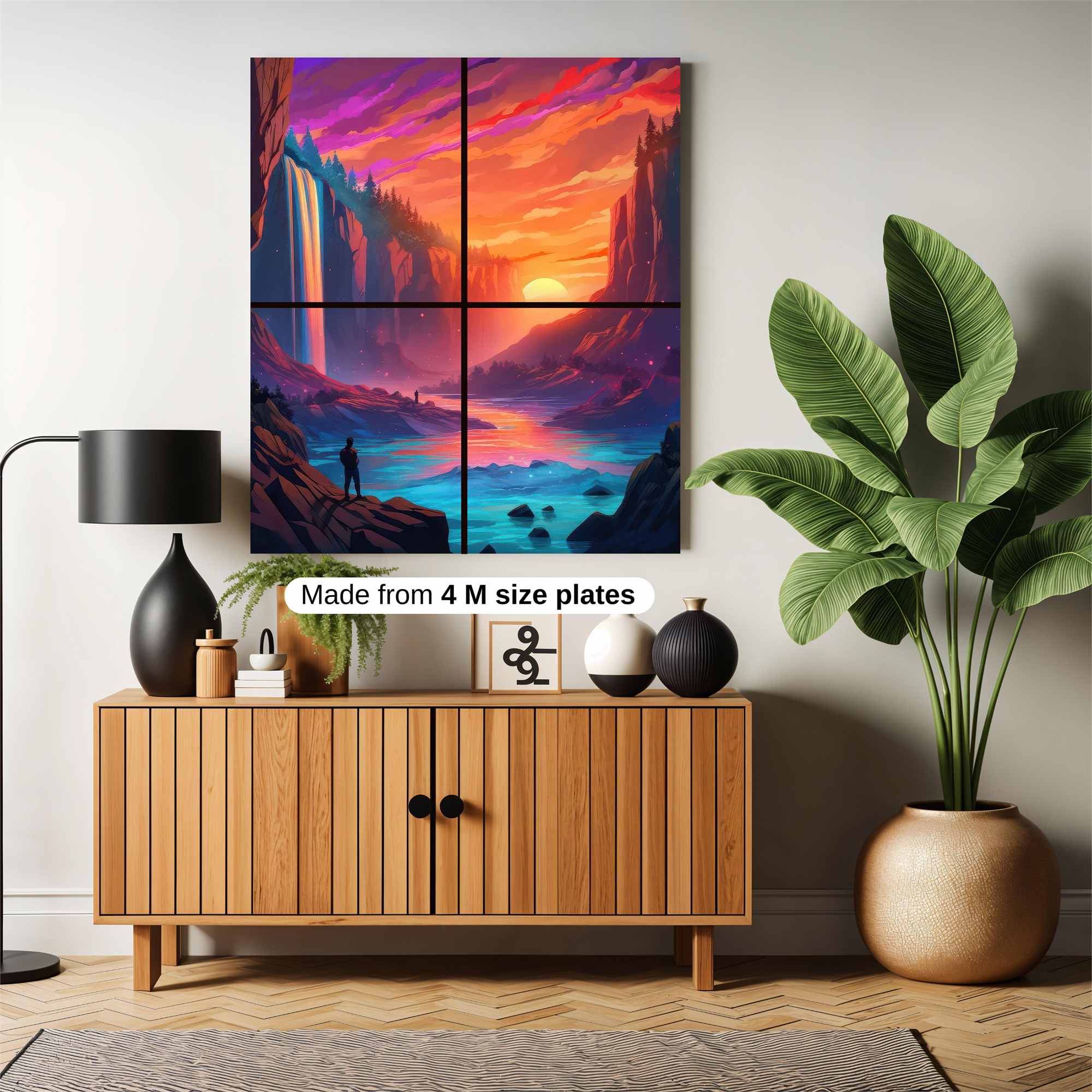 Floral Fantasy Safe Wall Magnetic / M