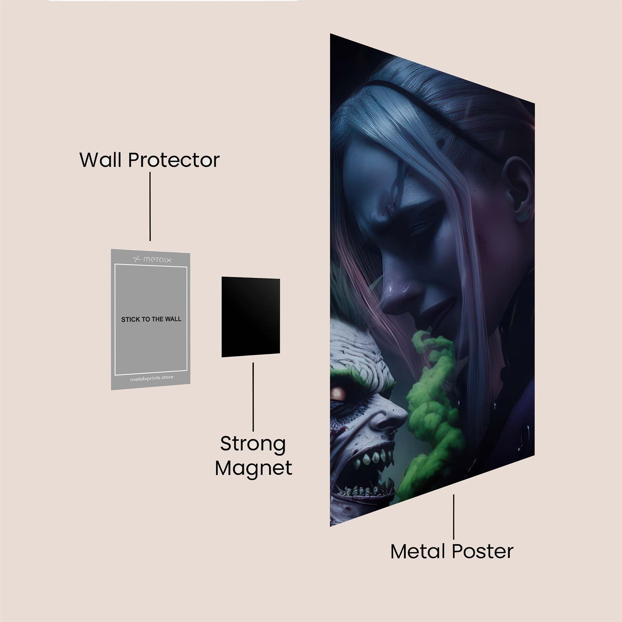 Floral Dream Safe Wall Magnetic / M