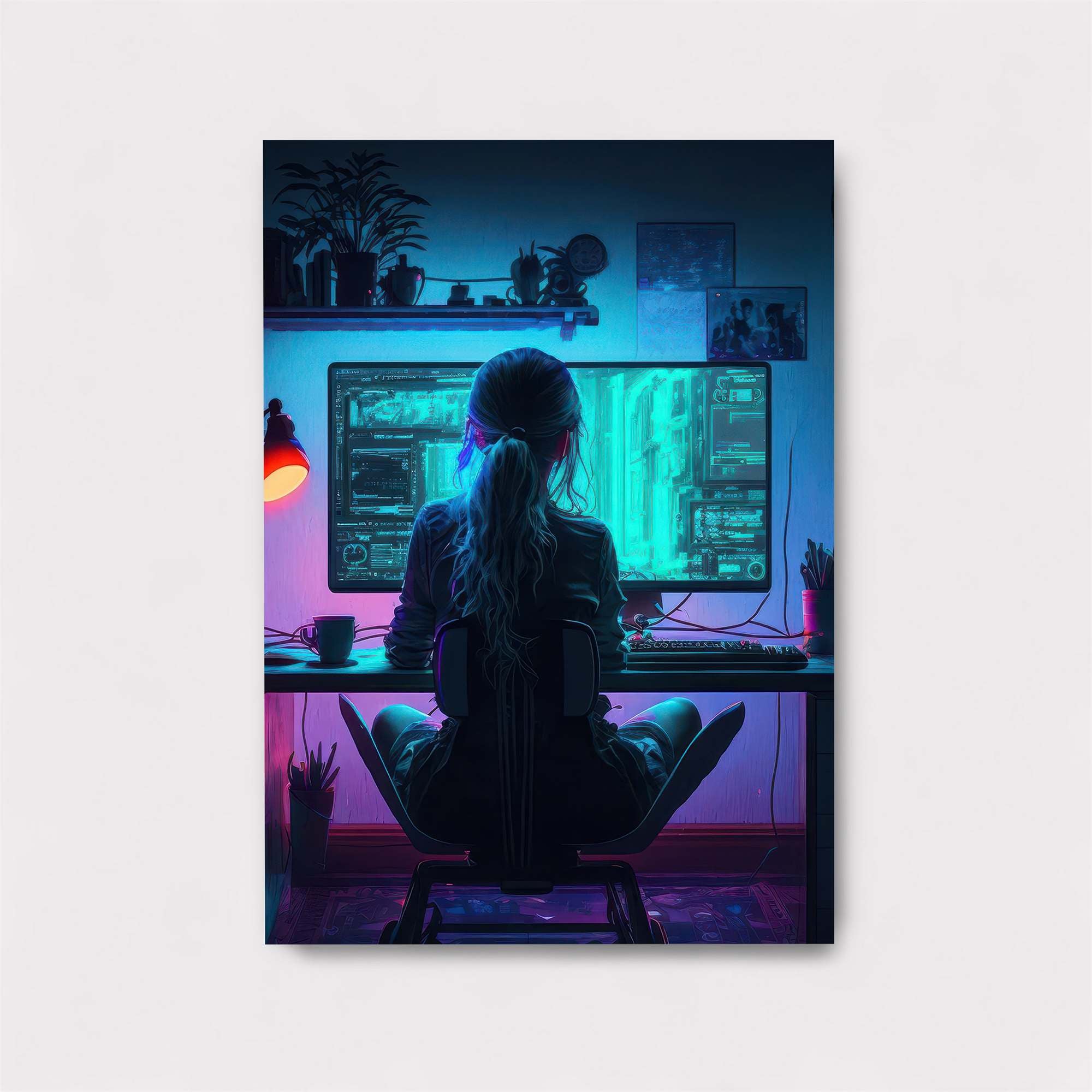 Floral Serenity Safe Wall Magnetic / M