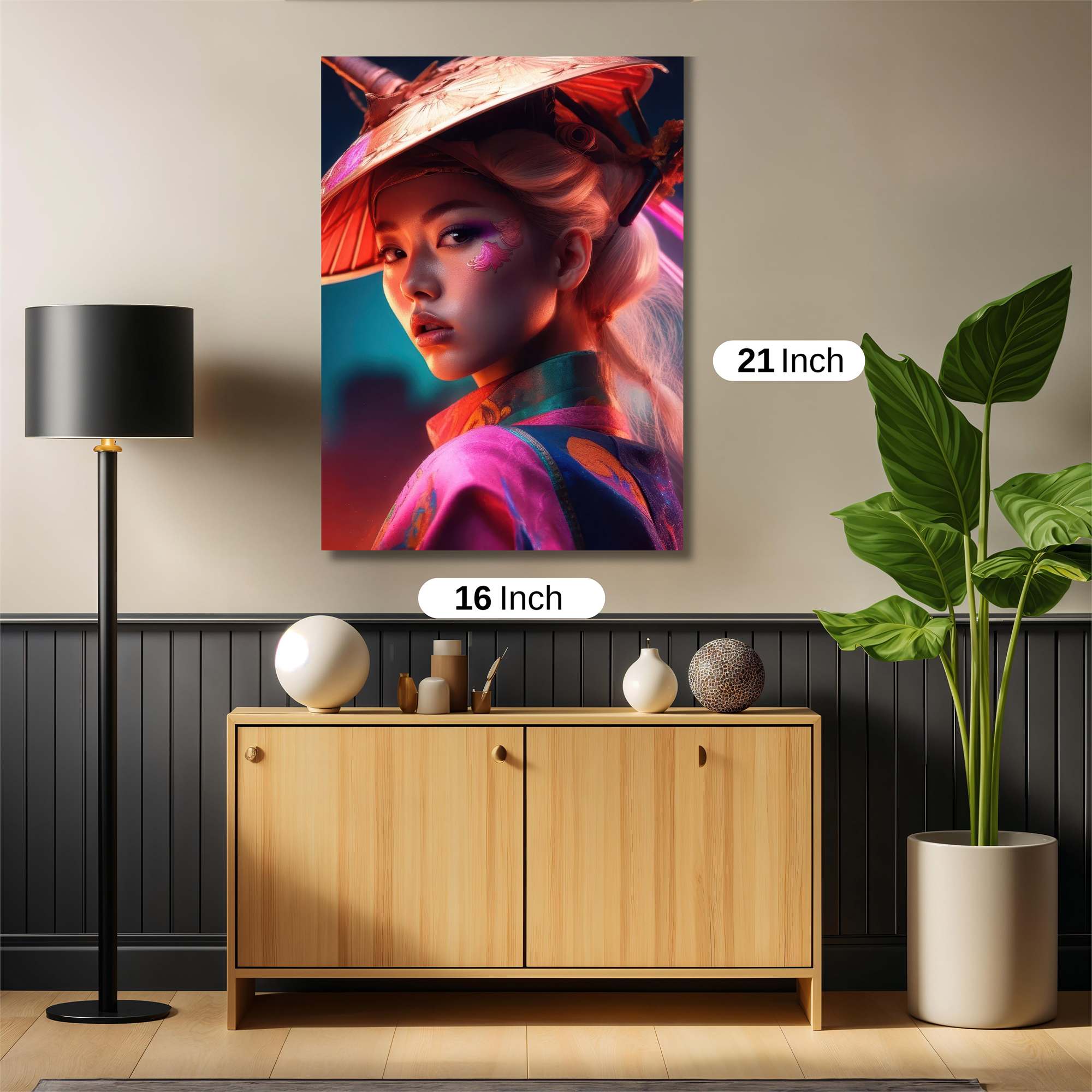 Floral Serenity Safe Wall Magnetic / M