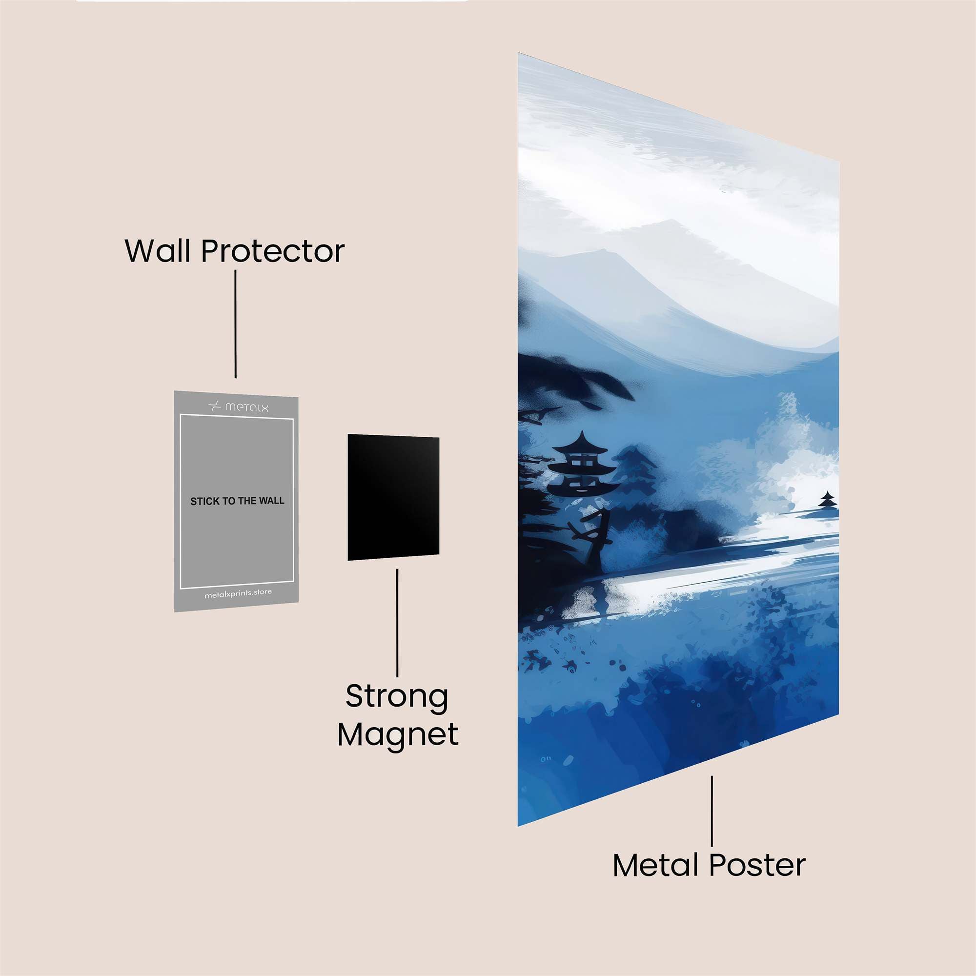 Piano Serenity Safe Wall Magnetic / M