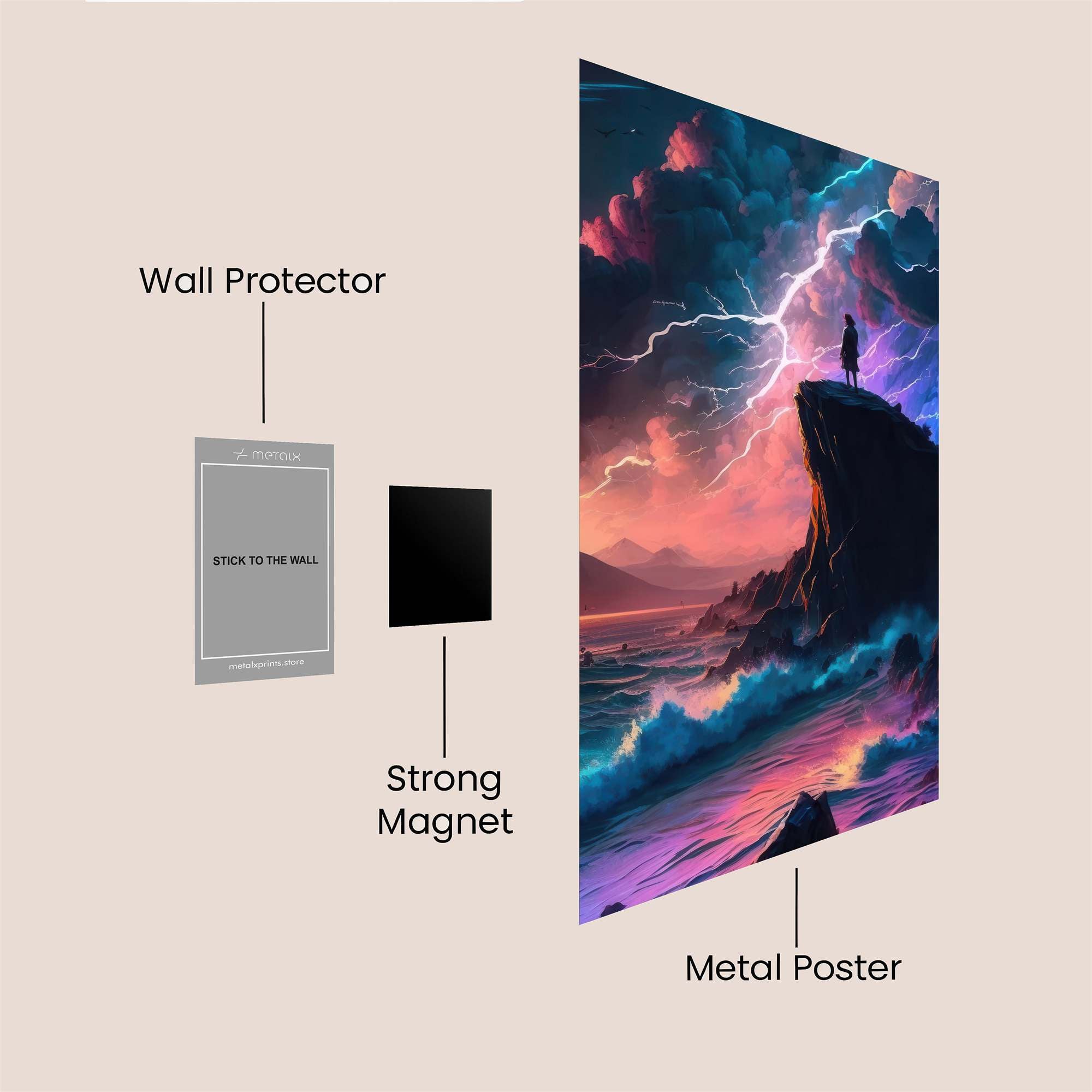 Castle Radiance Safe Wall Magnetic / M
