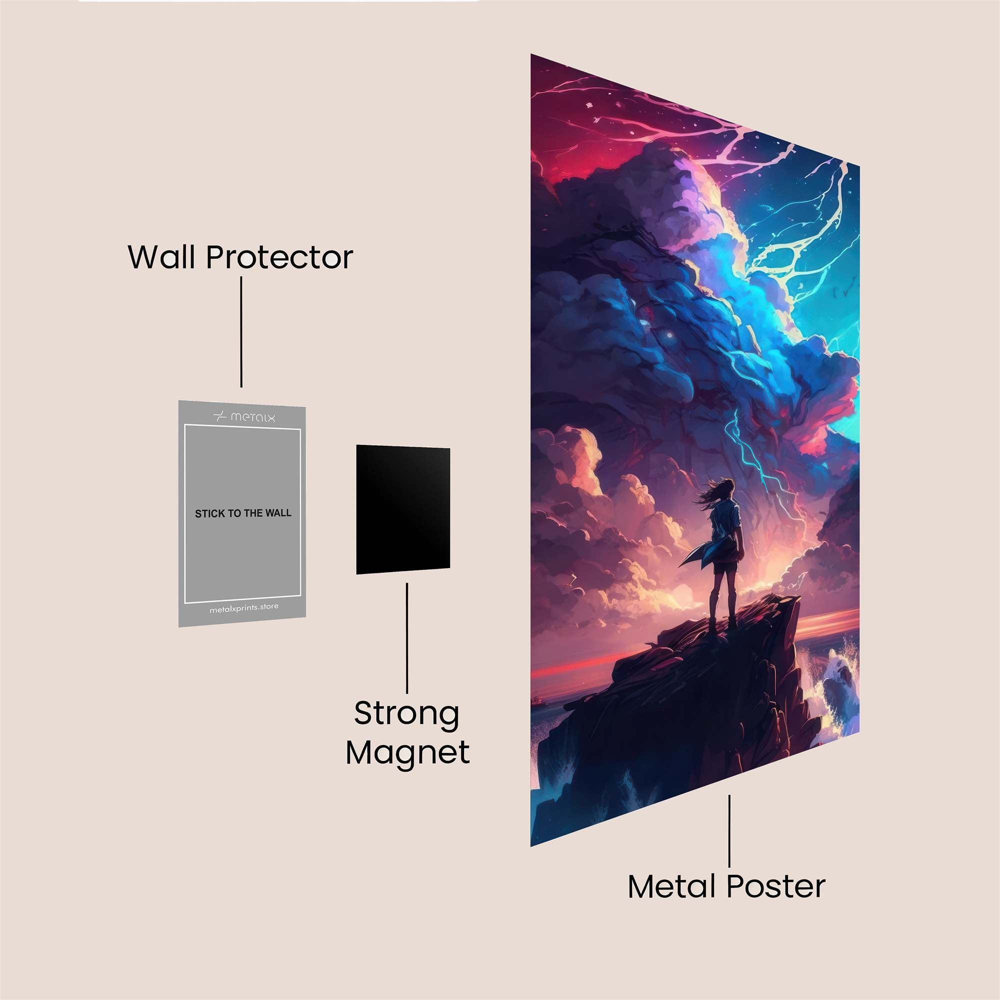 Sunrise Serenity Safe Wall Magnetic / M
