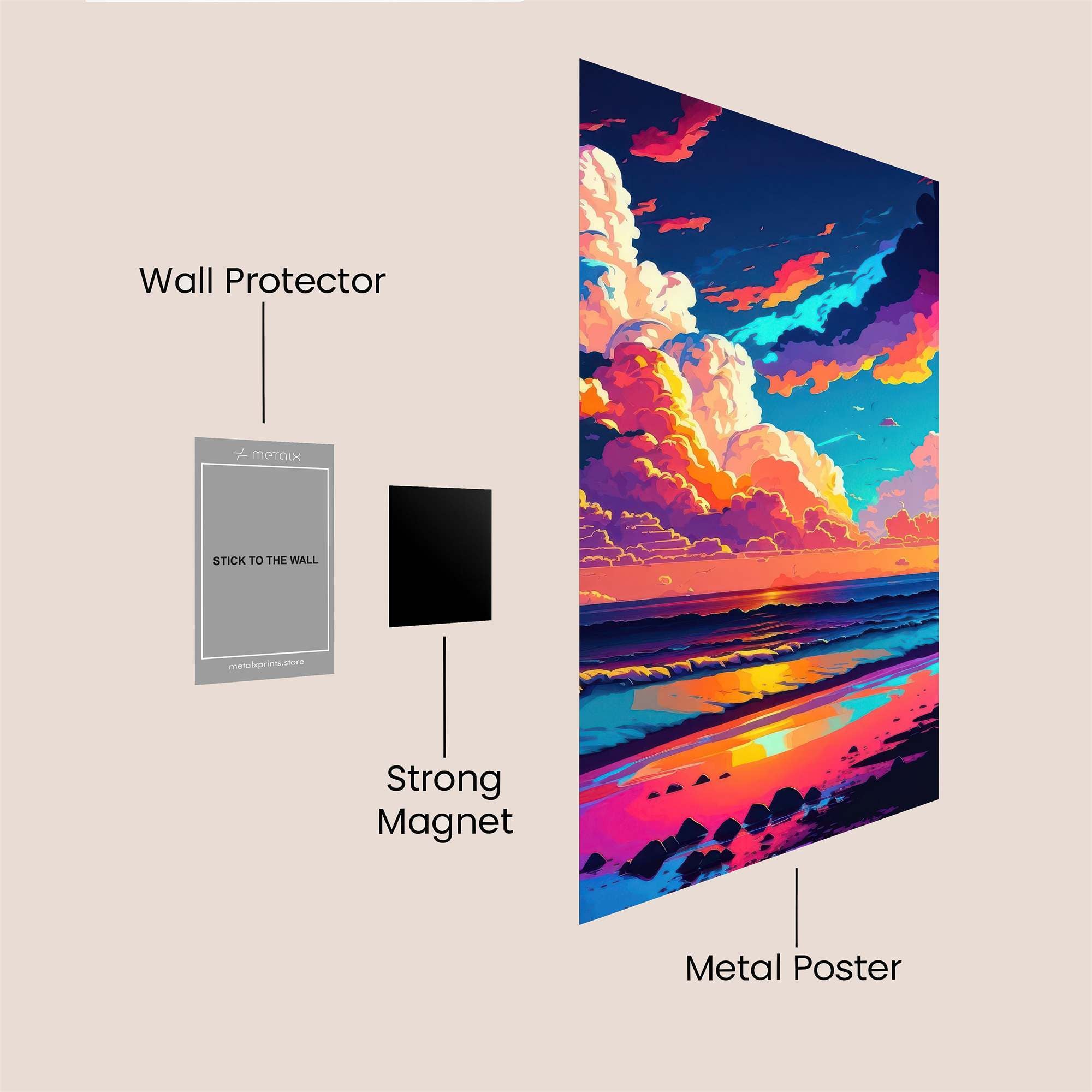 Castle Serenity Safe Wall Magnetic / M