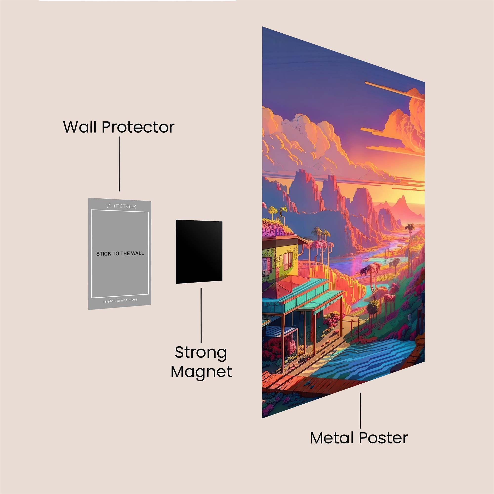 Nature's Sanctuary Safe Wall Magnetic / M