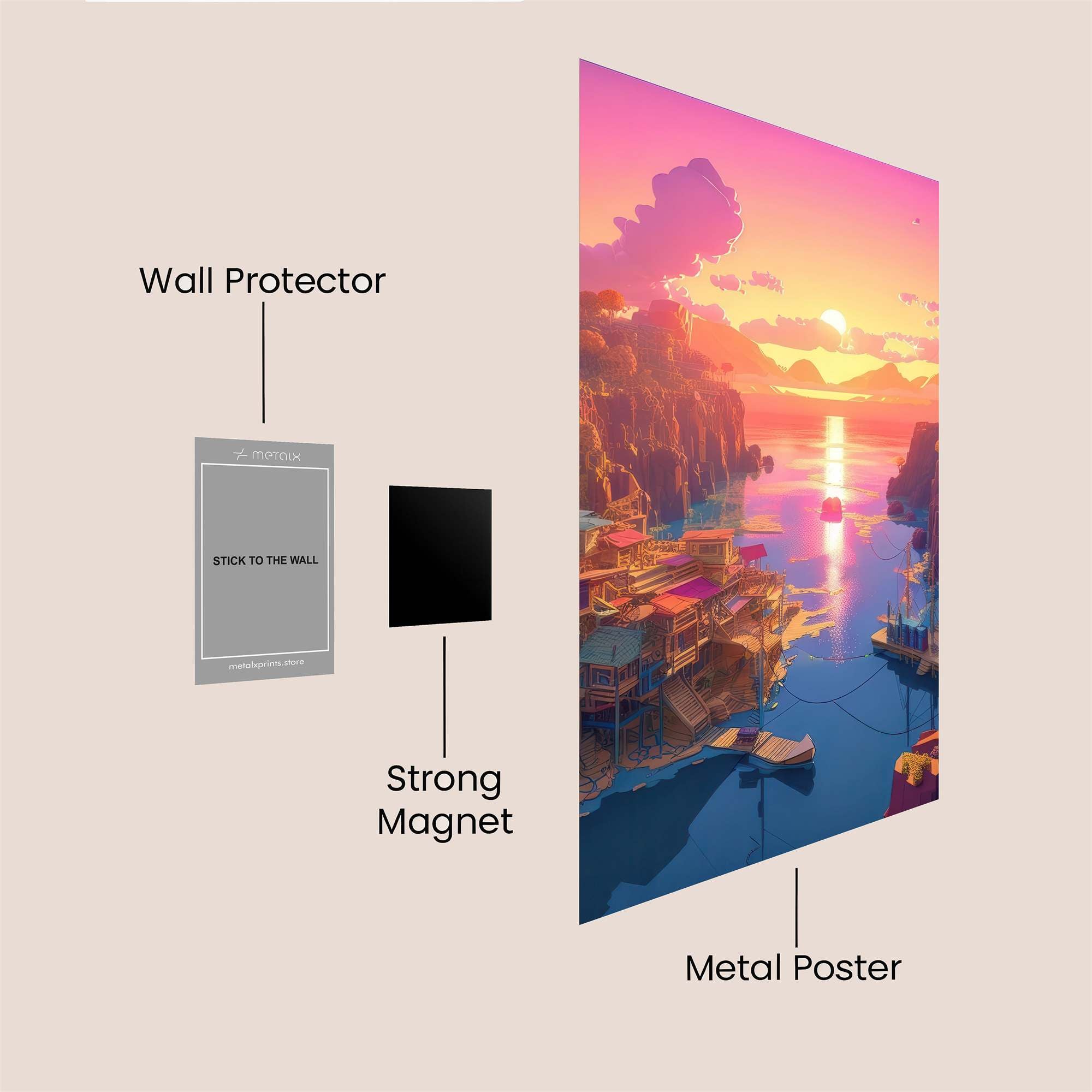 Cathedral Serenity Safe Wall Magnetic / M