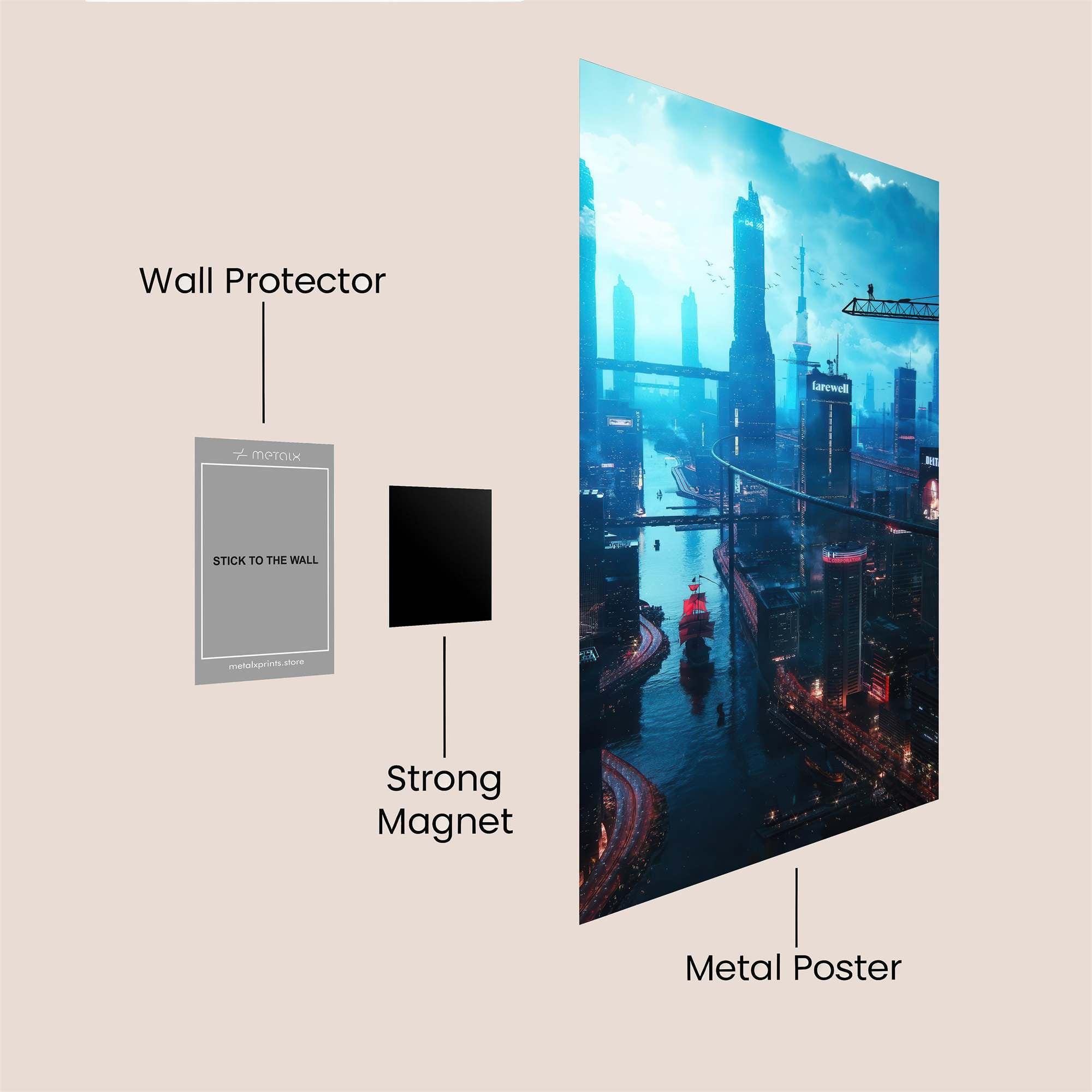 Sunset Solitude Safe Wall Magnetic / M