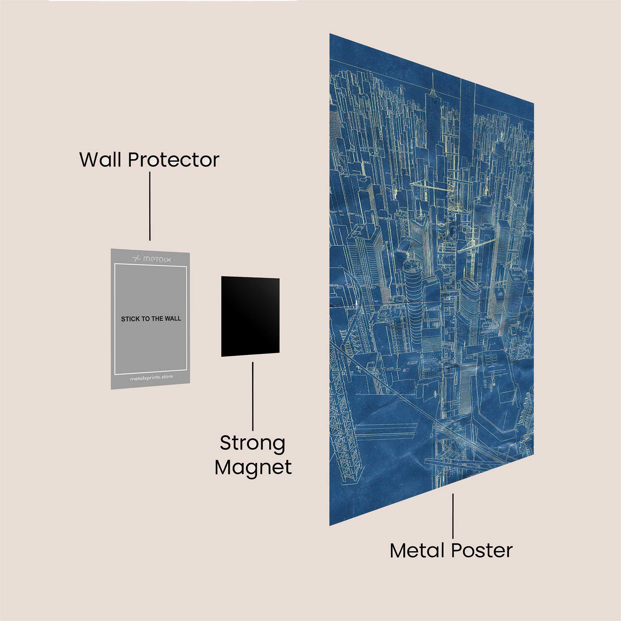 Moonlit Bar Safe Wall Magnetic / M