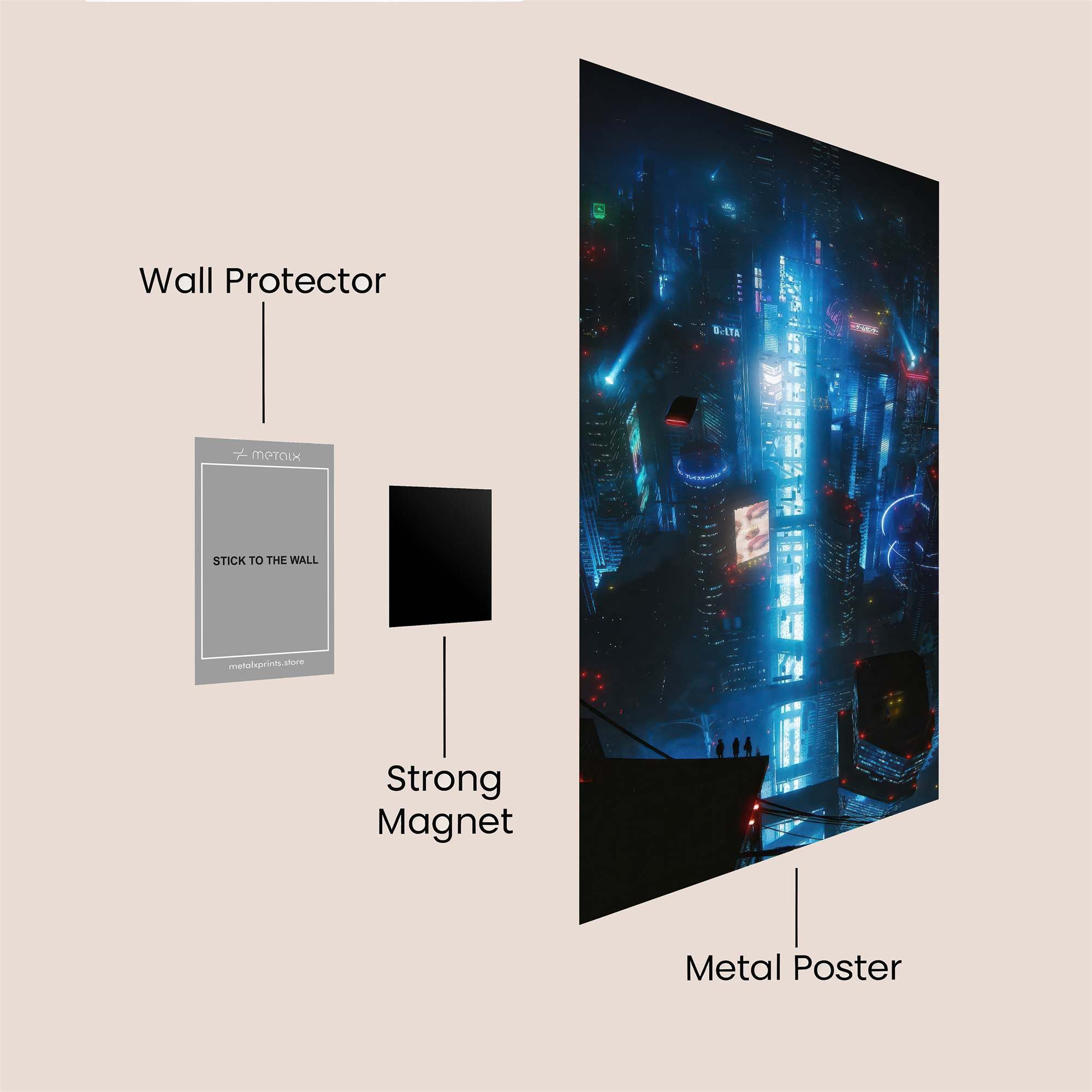 Sunset Serenity Safe Wall Magnetic / M