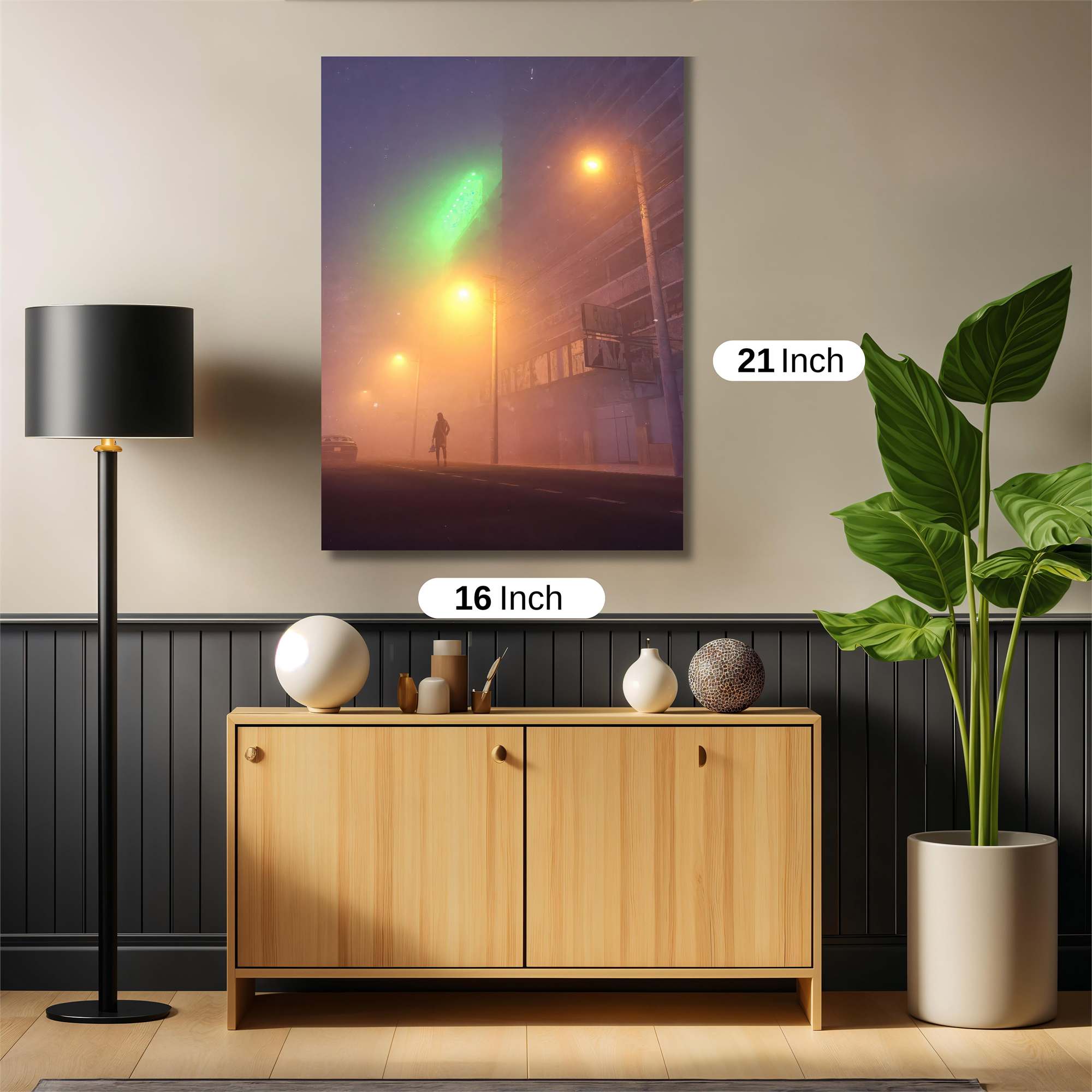 Foggy Solitude Safe Wall Magnetic / M