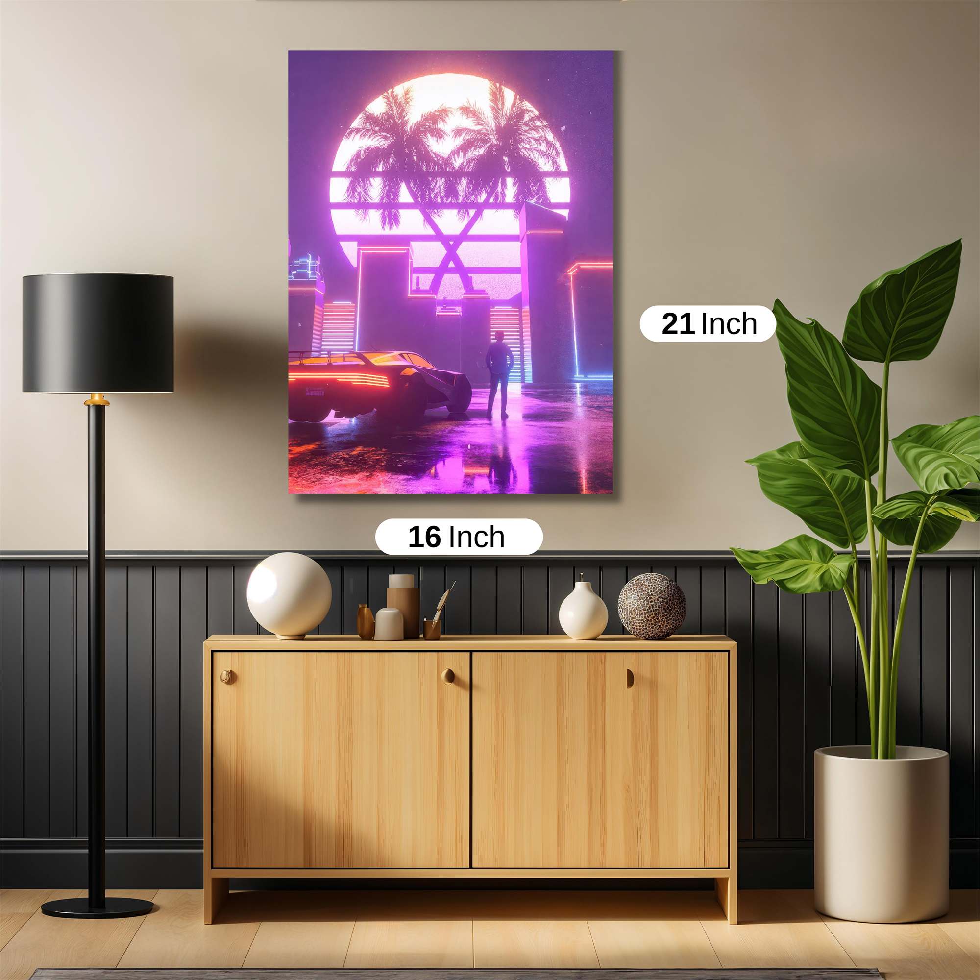 Neon Paradise Safe Wall Magnetic / M