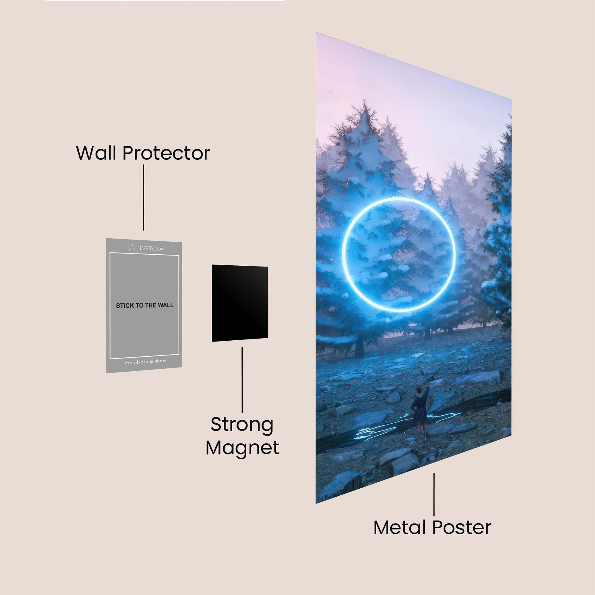 Portal Mystery Safe Wall Magnetic / M