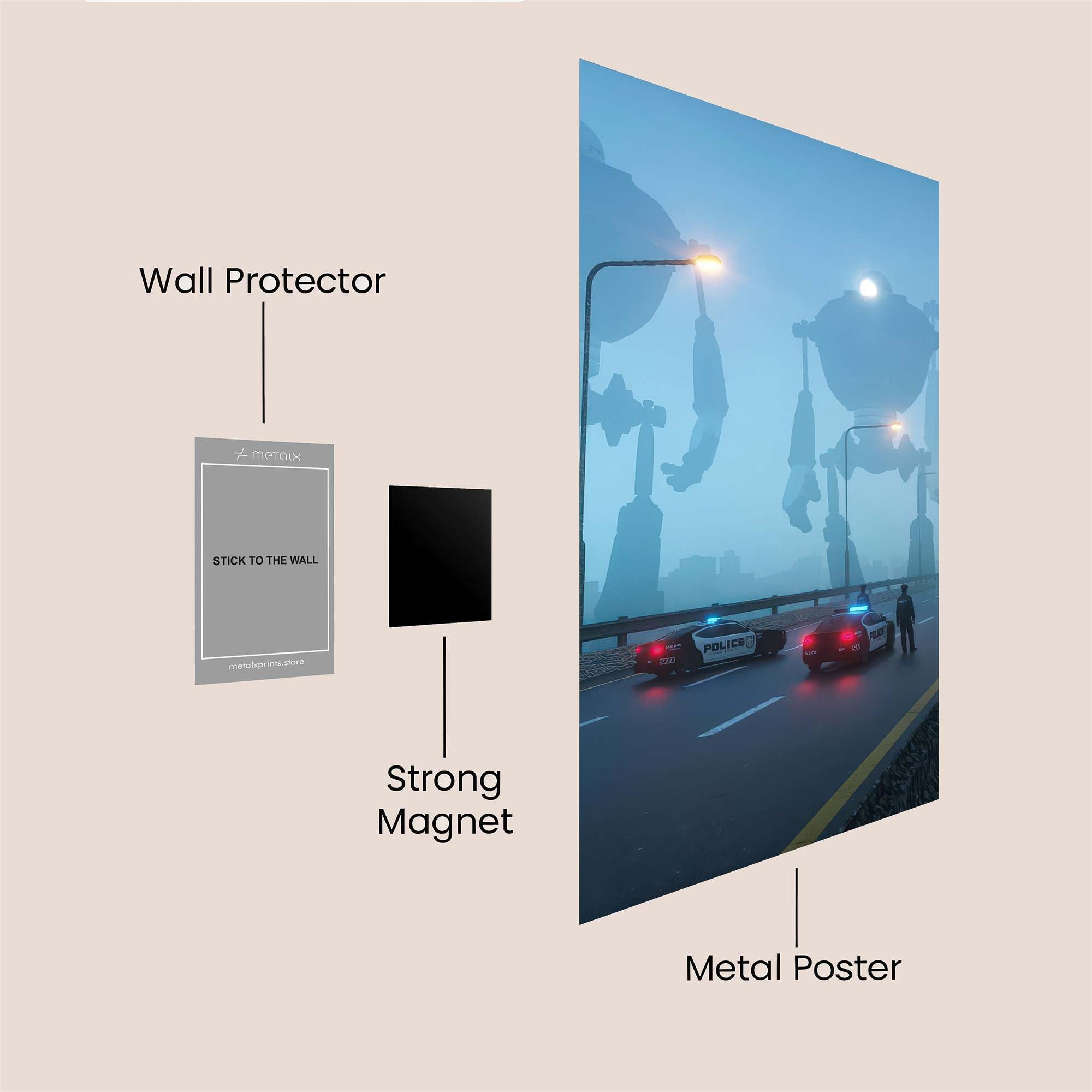 Robots Dawn Safe Wall Magnetic / M